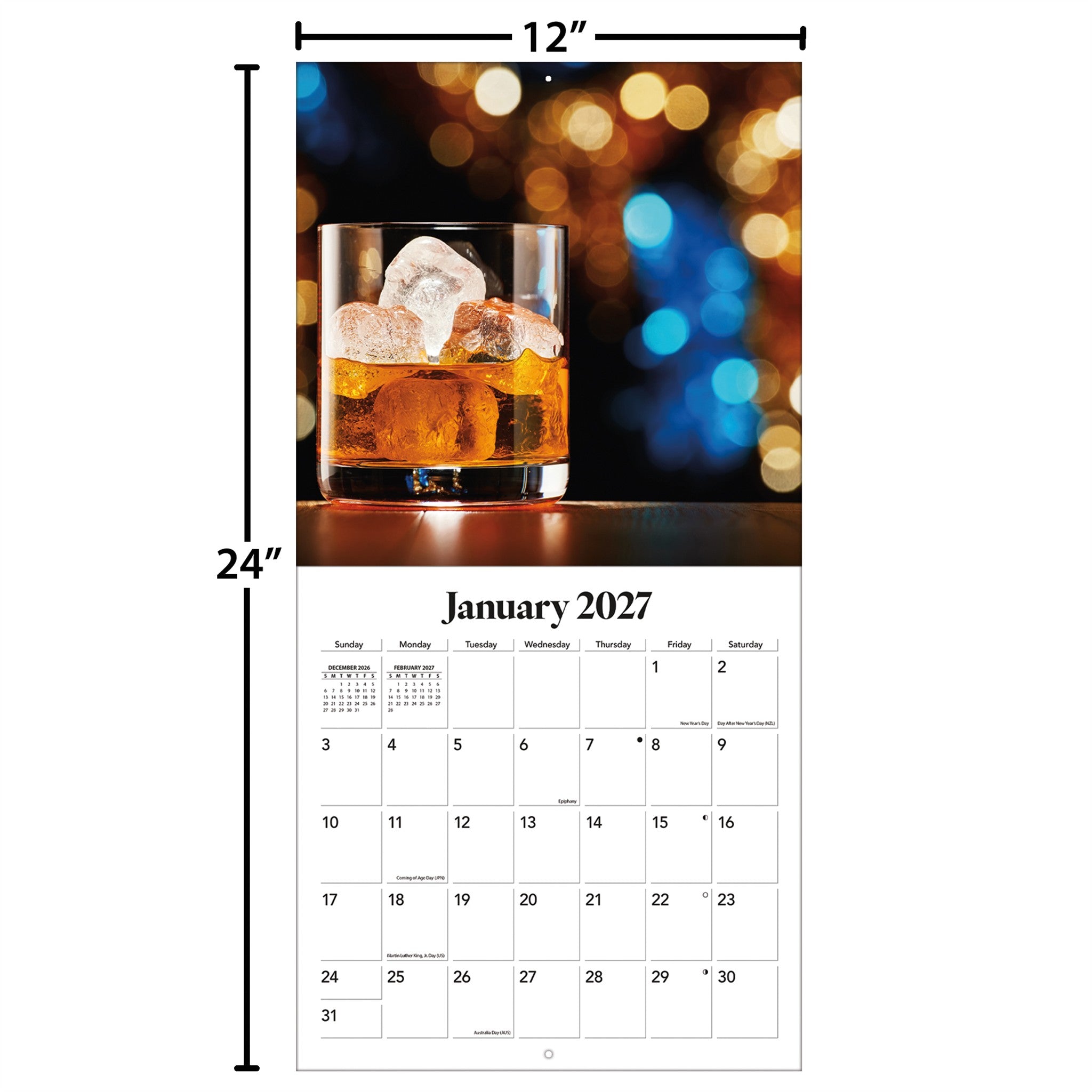 Whiskey 2027 Wall Calendar - Online Only