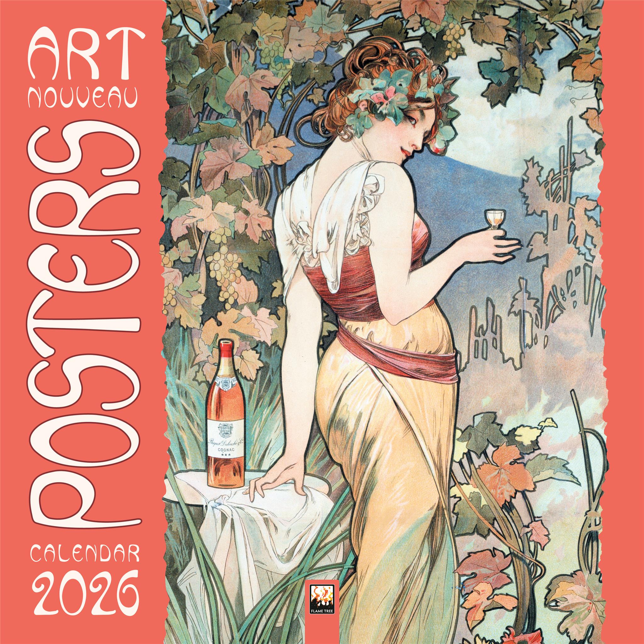 Calendrier mural des affiches Art Nouveau 2026
