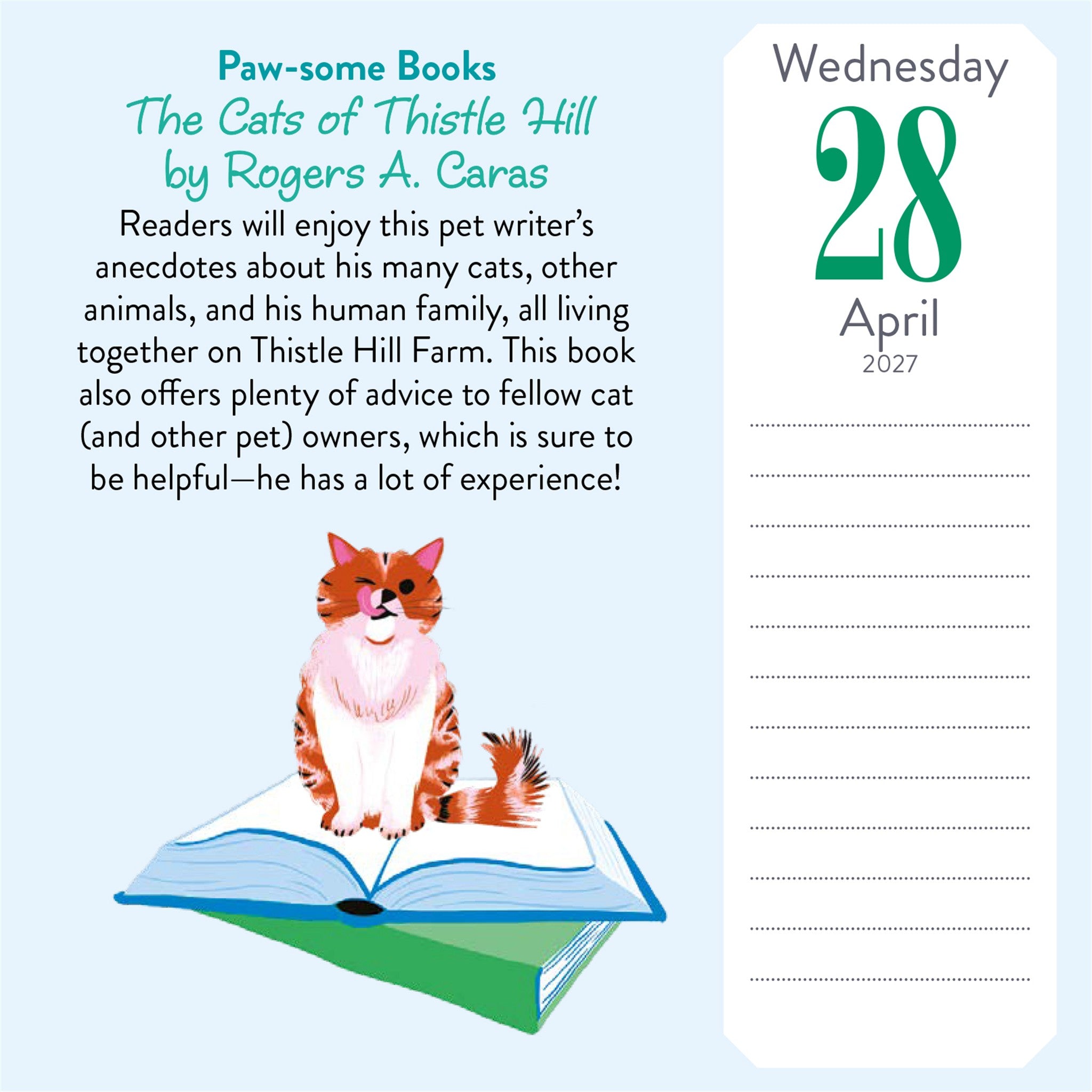 Cat Trivia 2027 Box Calendar