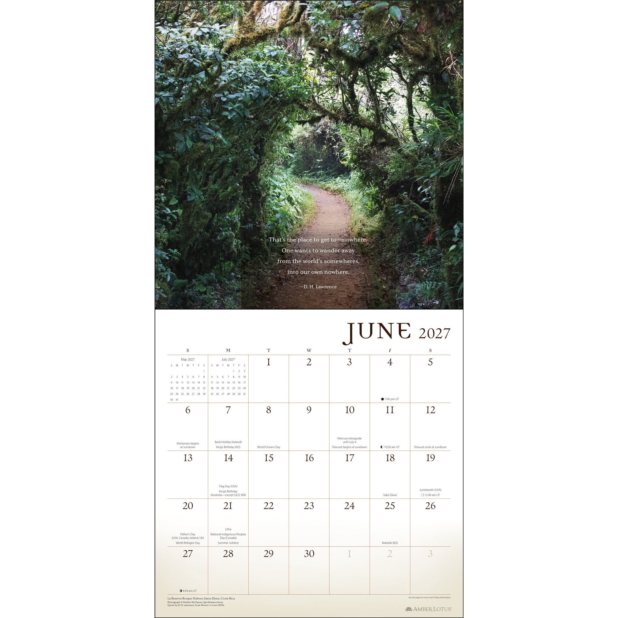 Wanderlust 2027 Wall Calendar