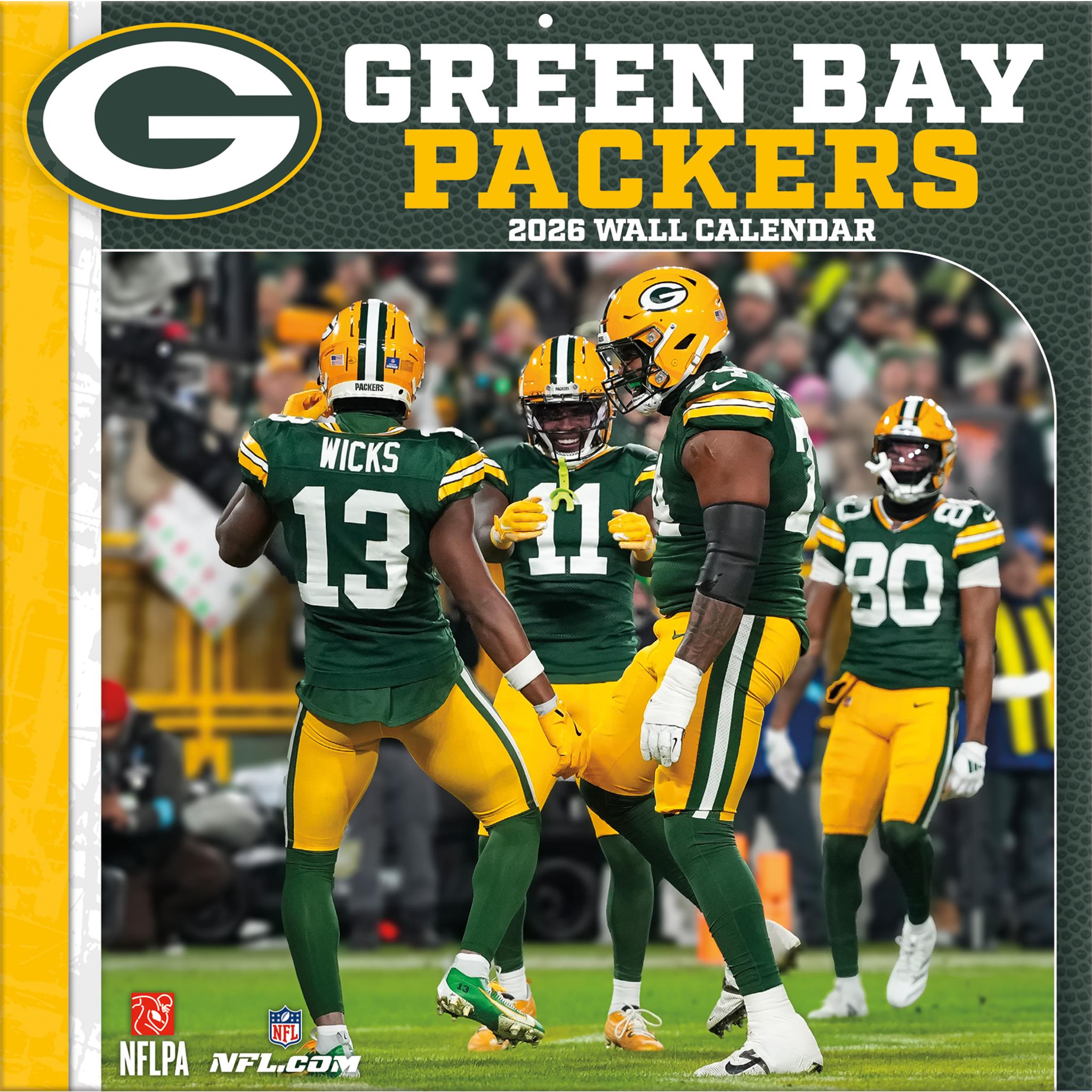 Calendrier mural 2026 des Green Bay Packers (NFL)