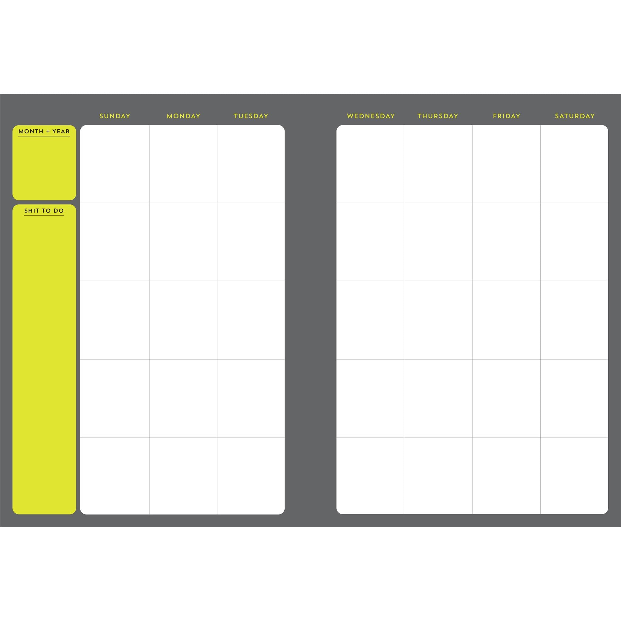 I Came I Saw I Fucking Conquered Undated Engagement Calendar - Online Only