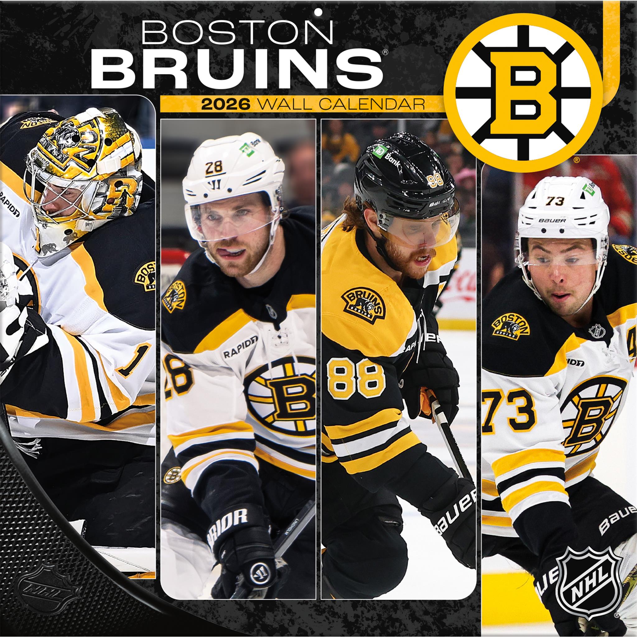Calendrier mural 2026 des Bruins de Boston (NHL)