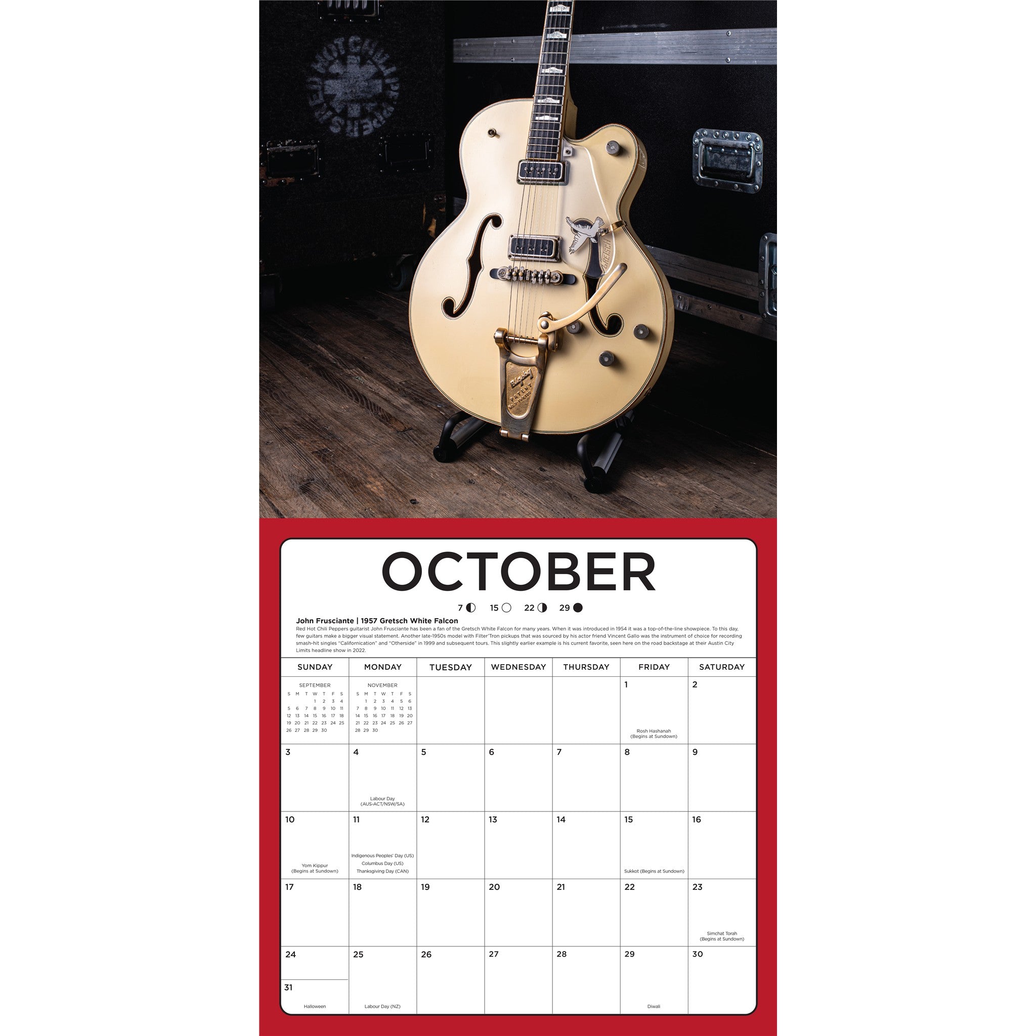 Star Guitars 2027 Wall Calendar - Online Only