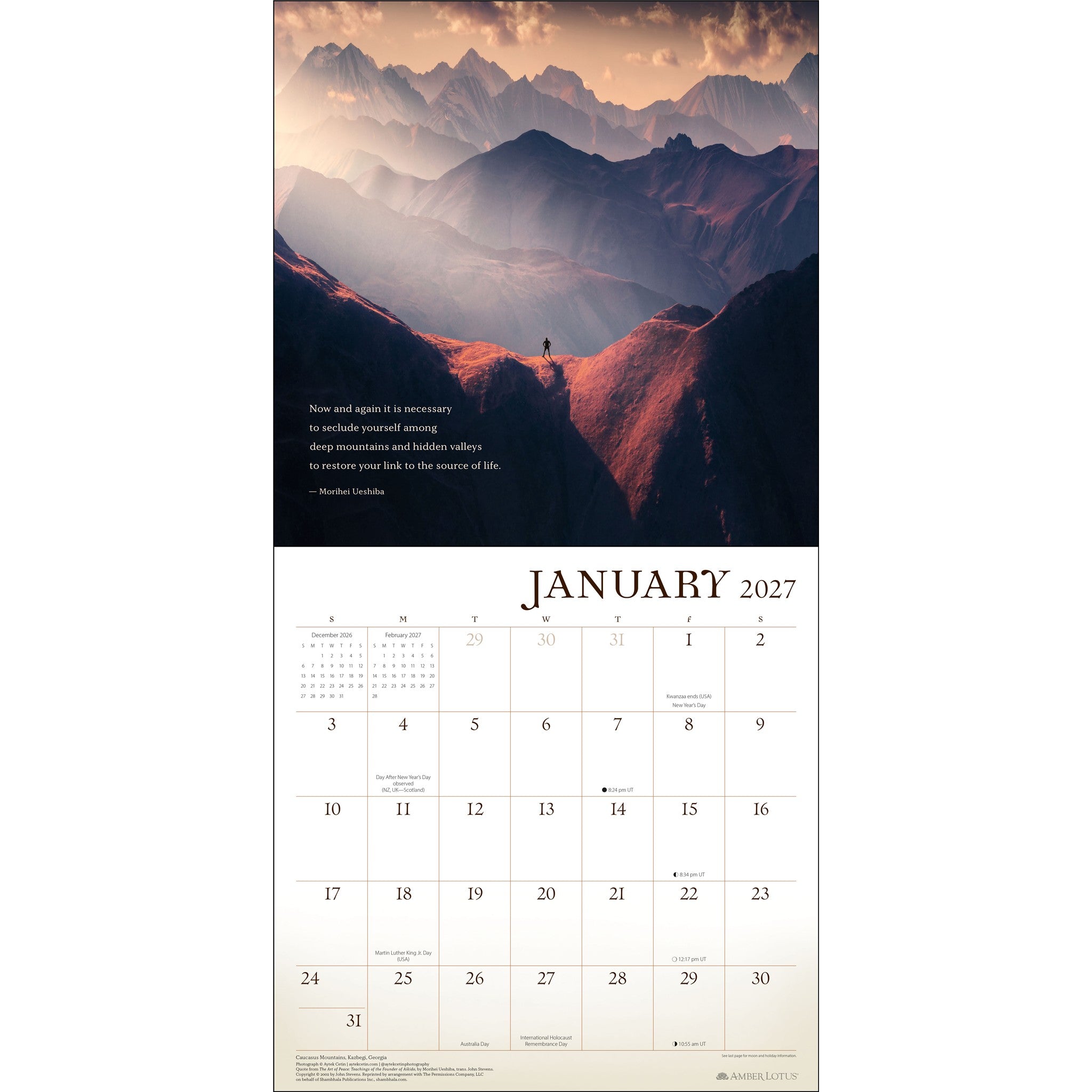 Wanderlust 2027 Wall Calendar