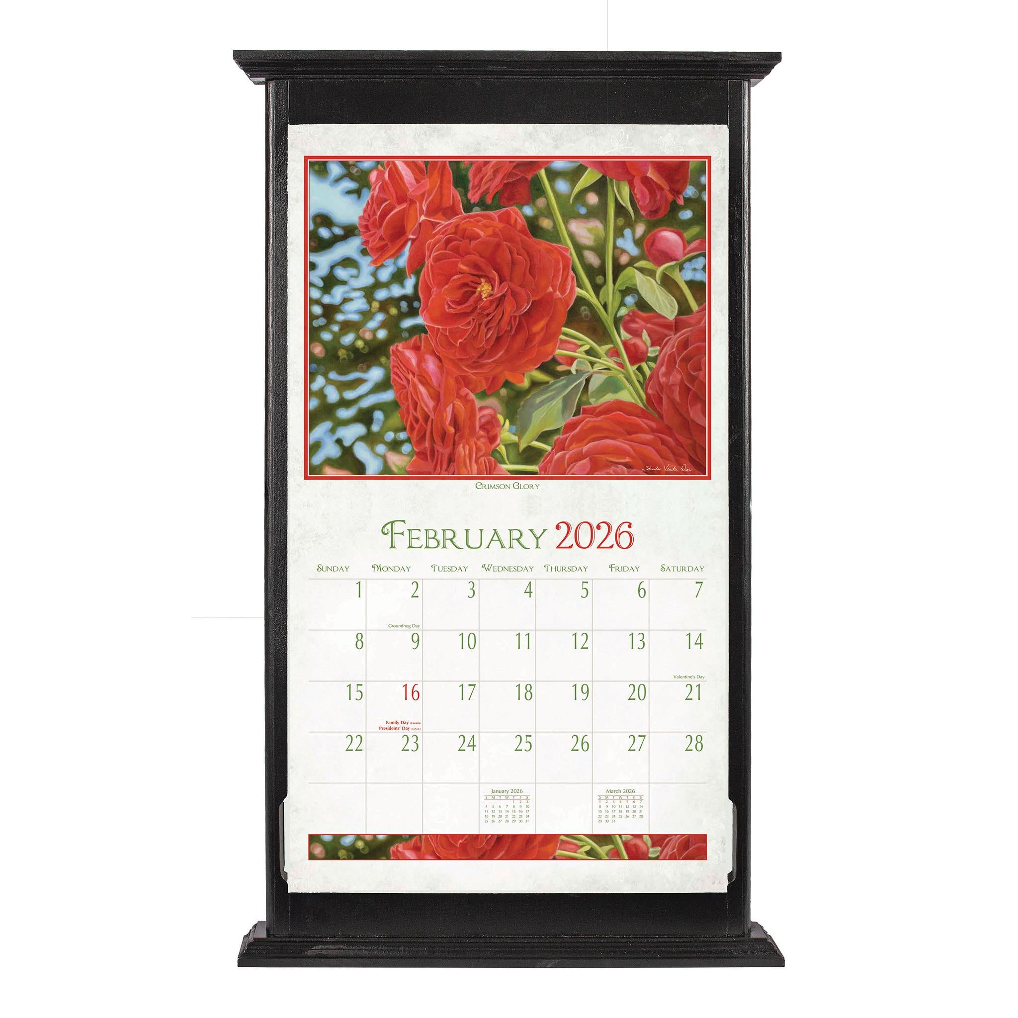 Calendrier mural Beauté en fleurs 2026 - Disponible uniquement en ligne