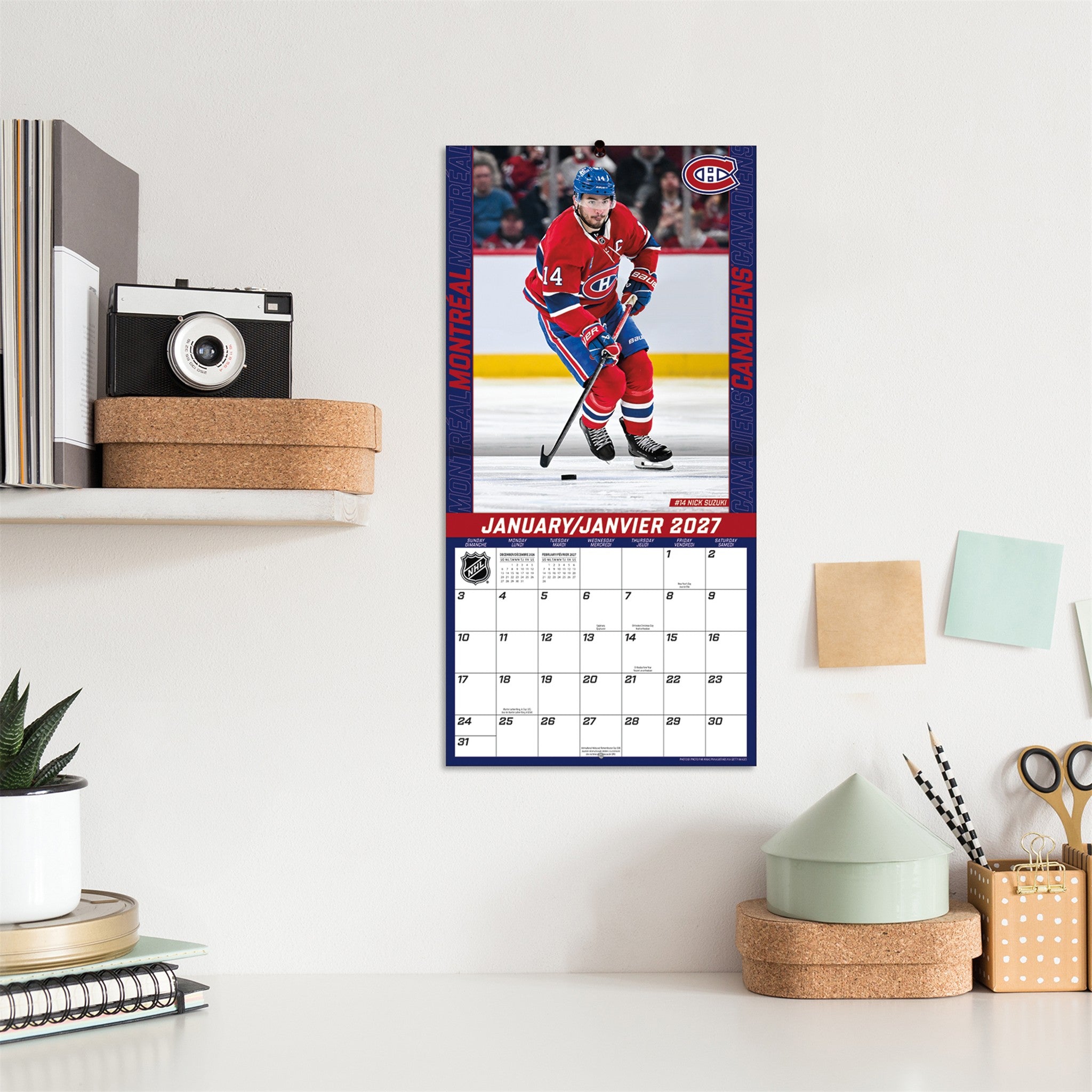 NHL Montreal Canadiens 2027 Mini Calendar