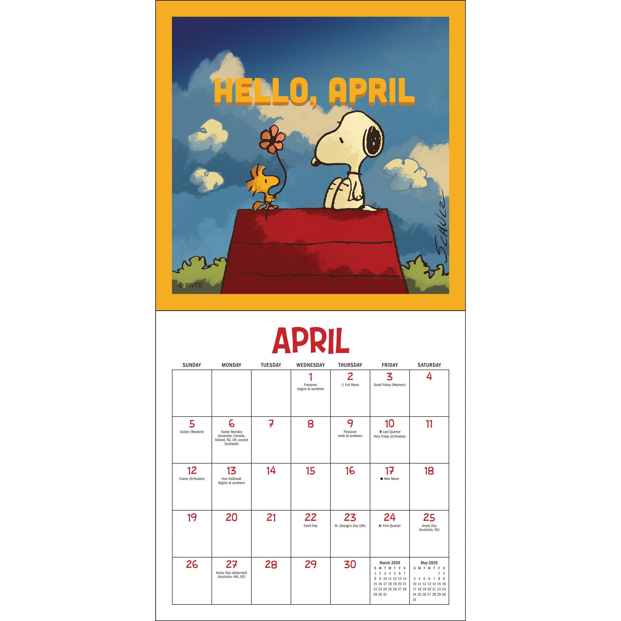 Peanuts @Snoopygrams 2026 Mini Calendar