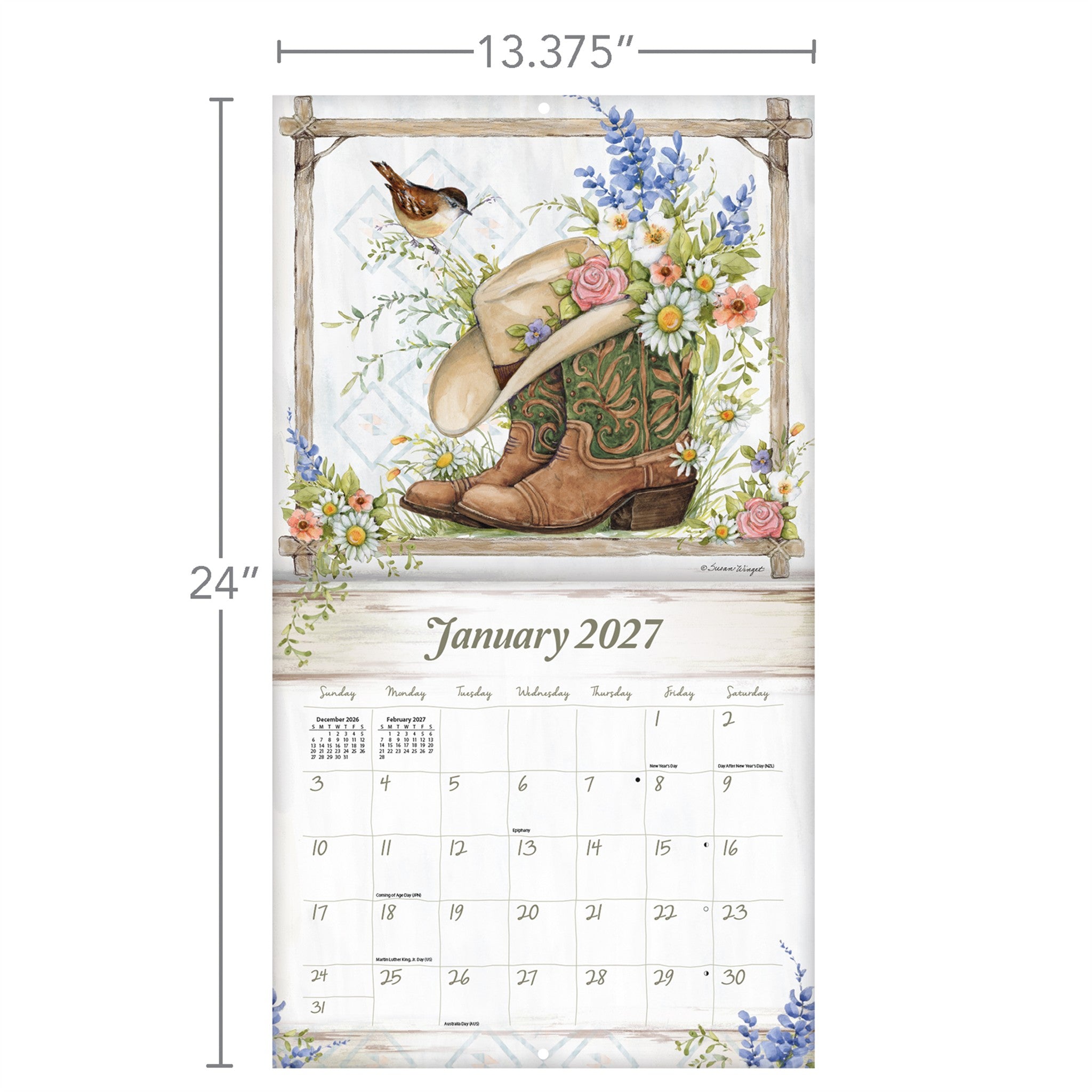 Rosewood Ranch Special Edition with Print 2027 Wall Calendar