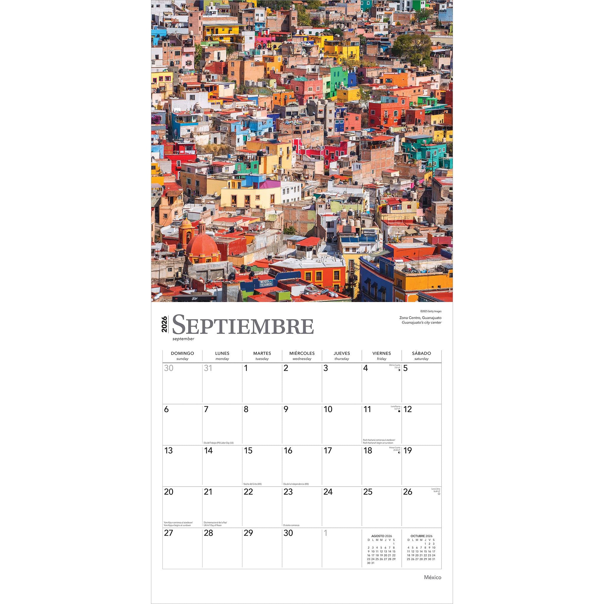 Mexico 2026 Wall Calendar