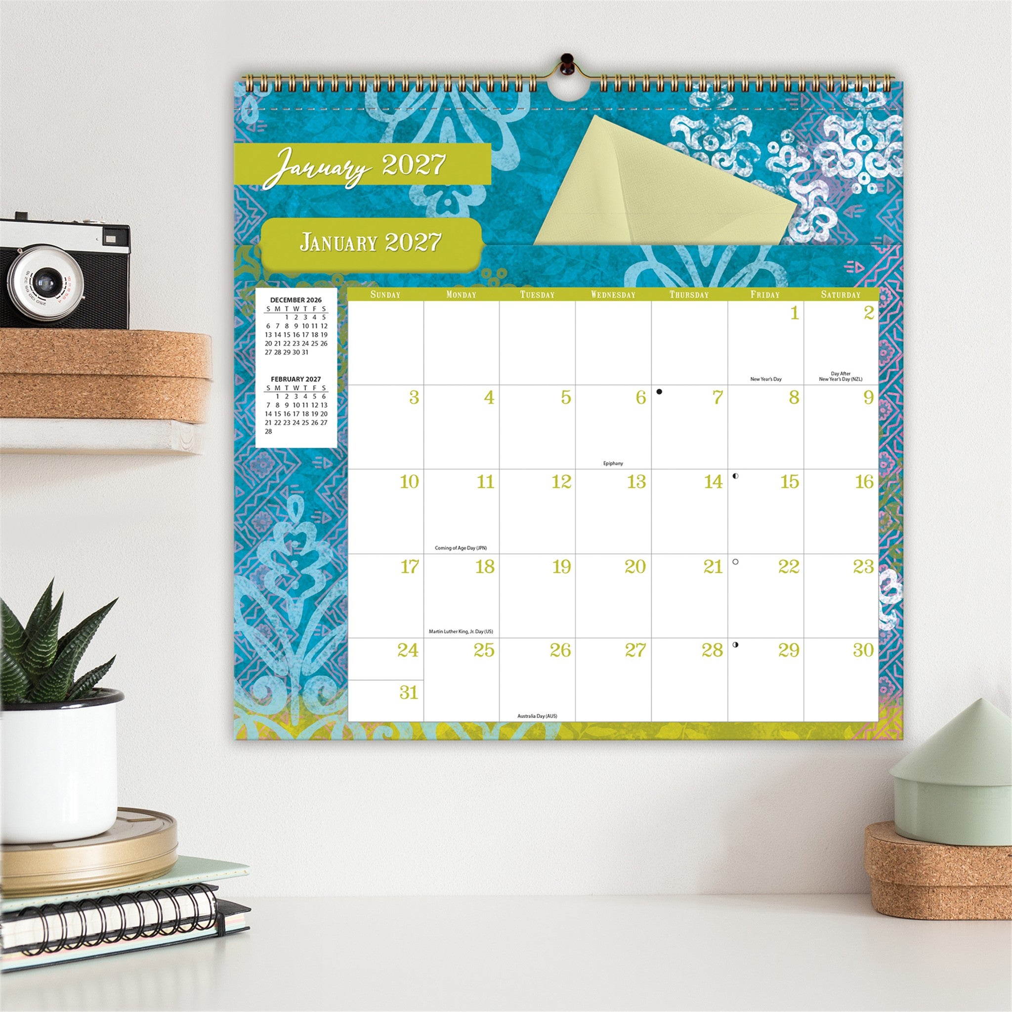 Calendrier mural Bohème File It 2027
