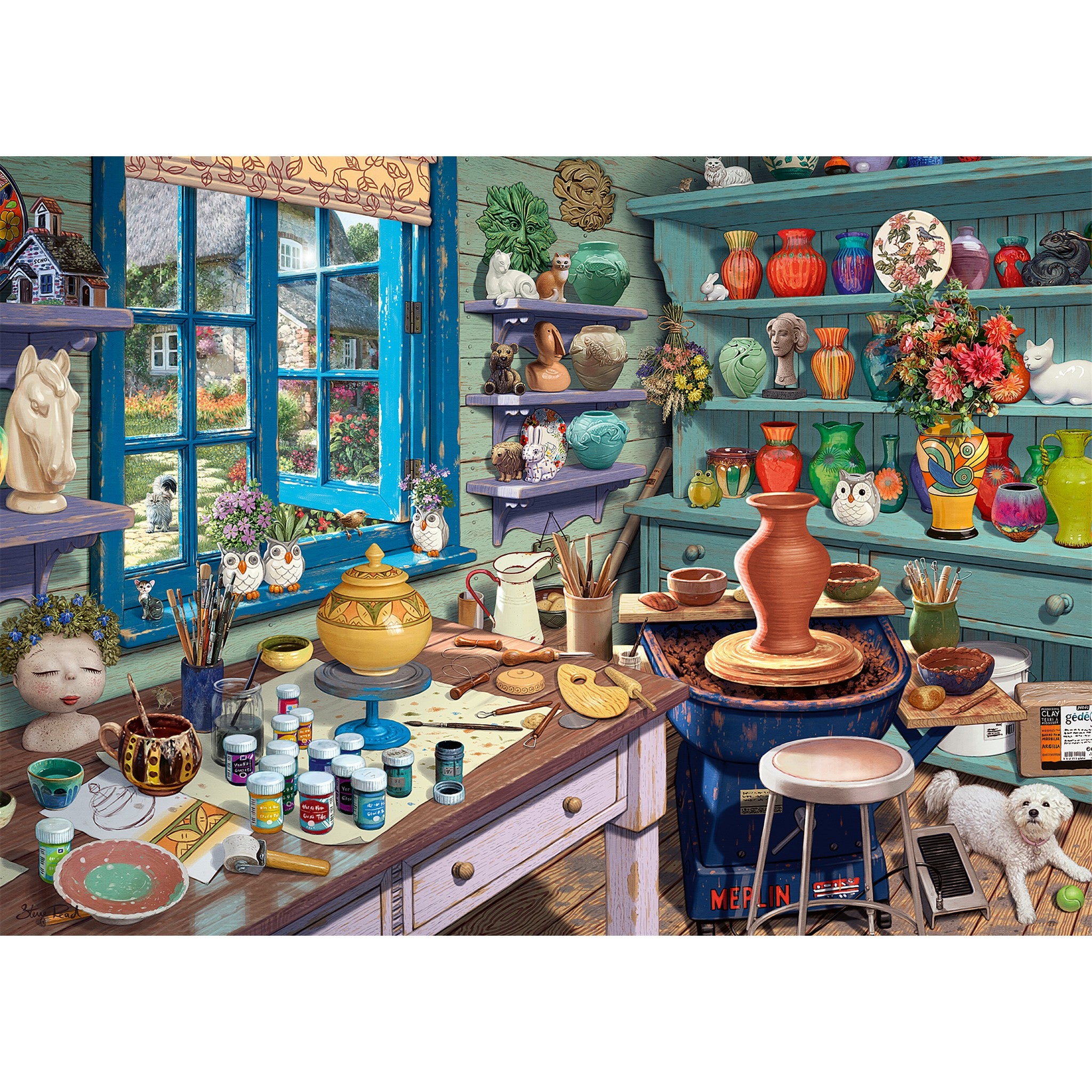 Puzzle grand format de 500 pièces Pottery Studio Sanctuary