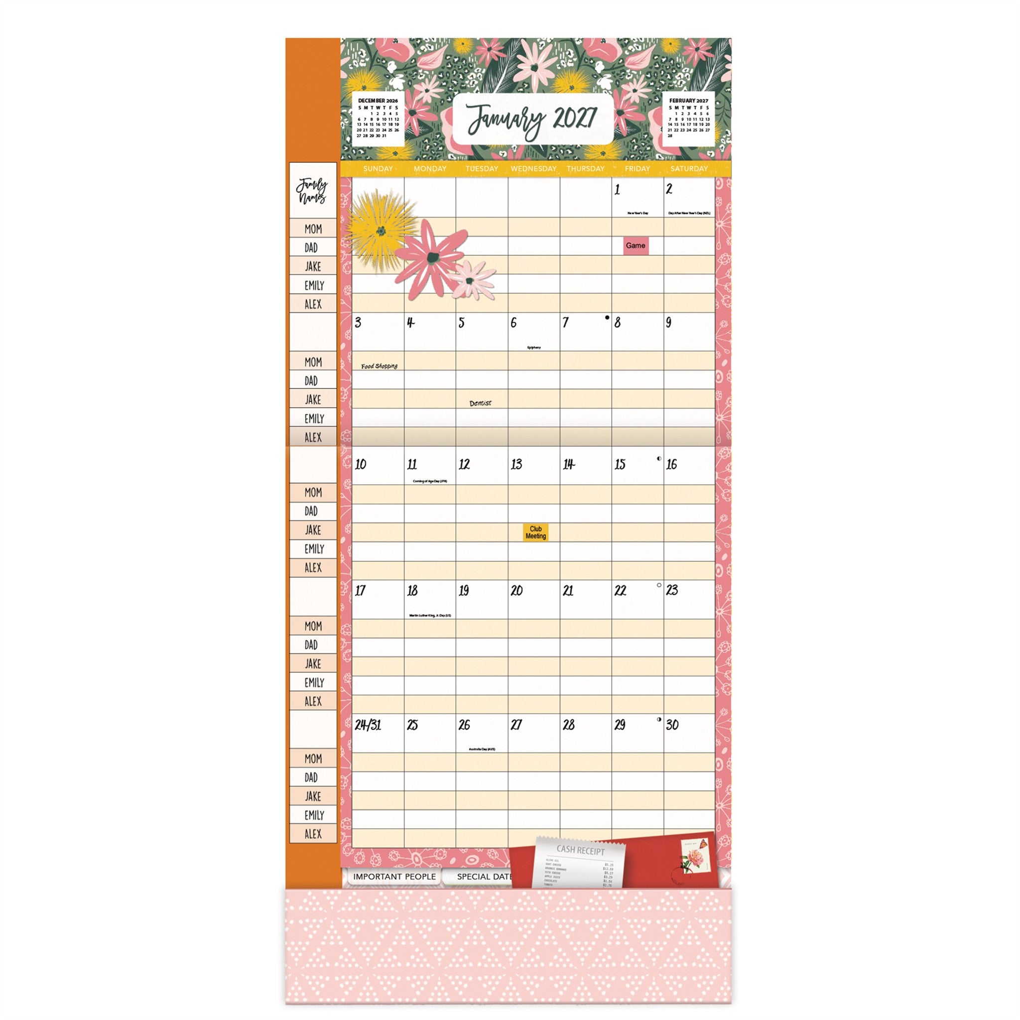 Calendrier mural Flora et Fauna Plan-It 2027 - Disponible en ligne uniquement