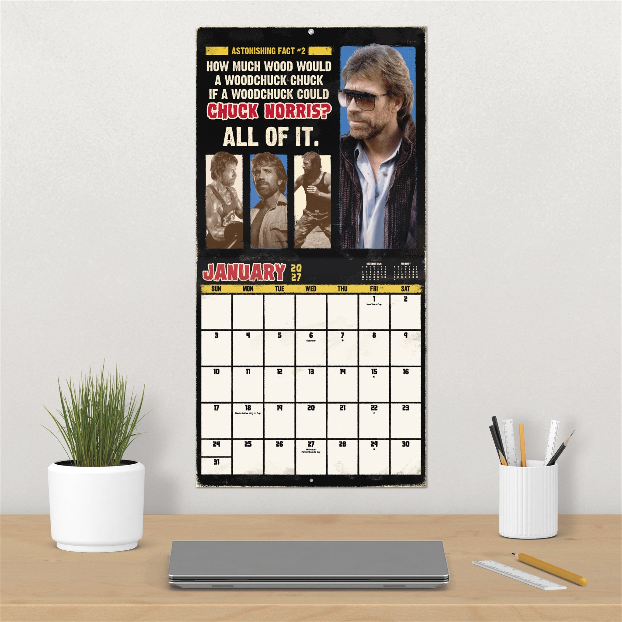 Calendrier mural Chuck Norris 2027