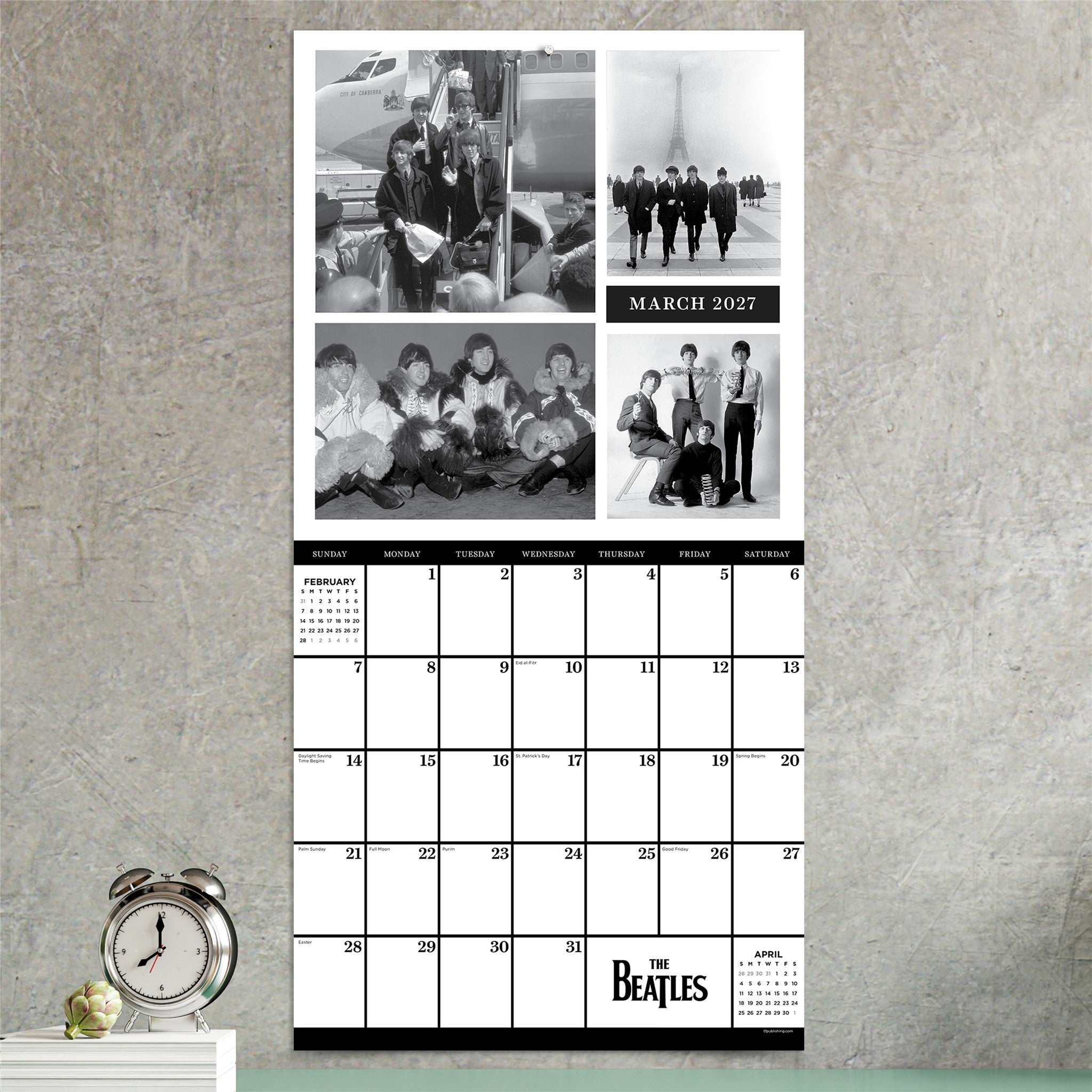 The Beatles: In Black & White 2027 Wall Calendar - Online Only