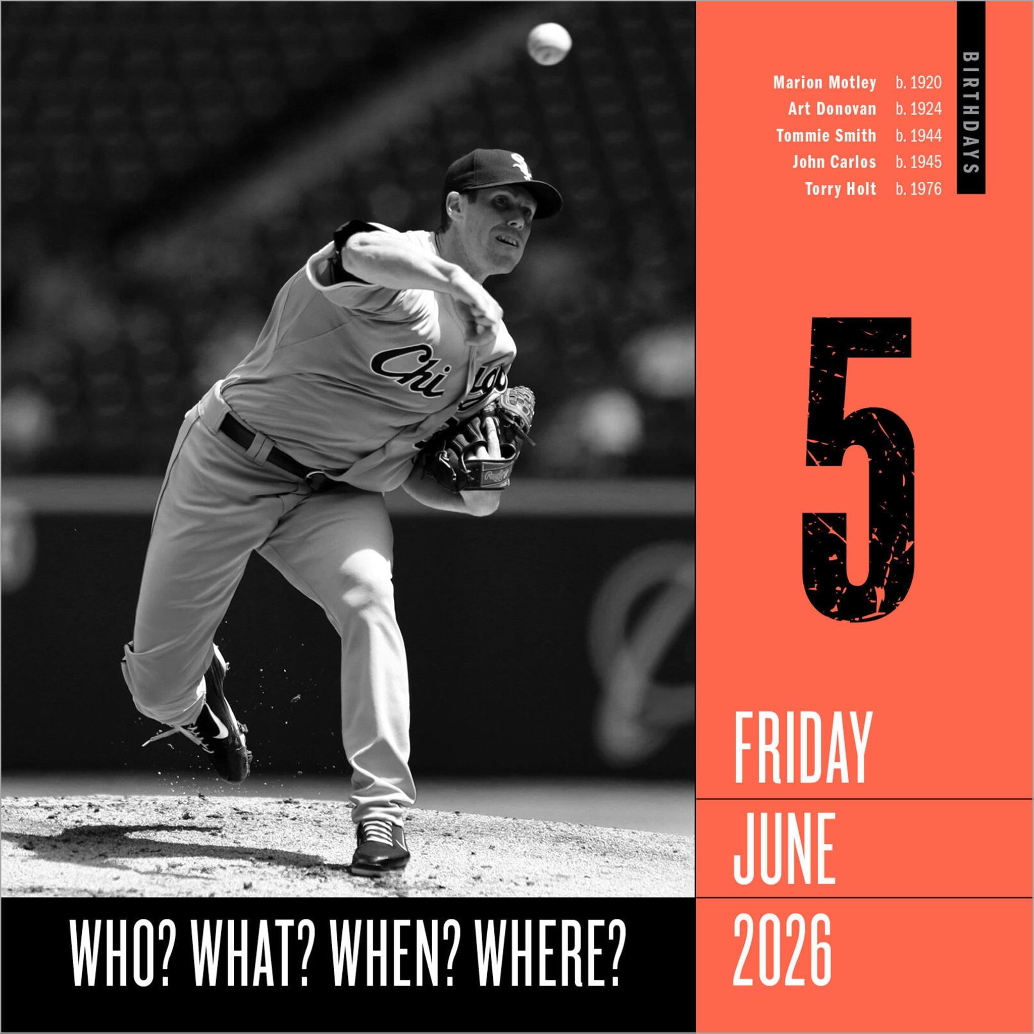 Calendrier Sports Facts 365 2026