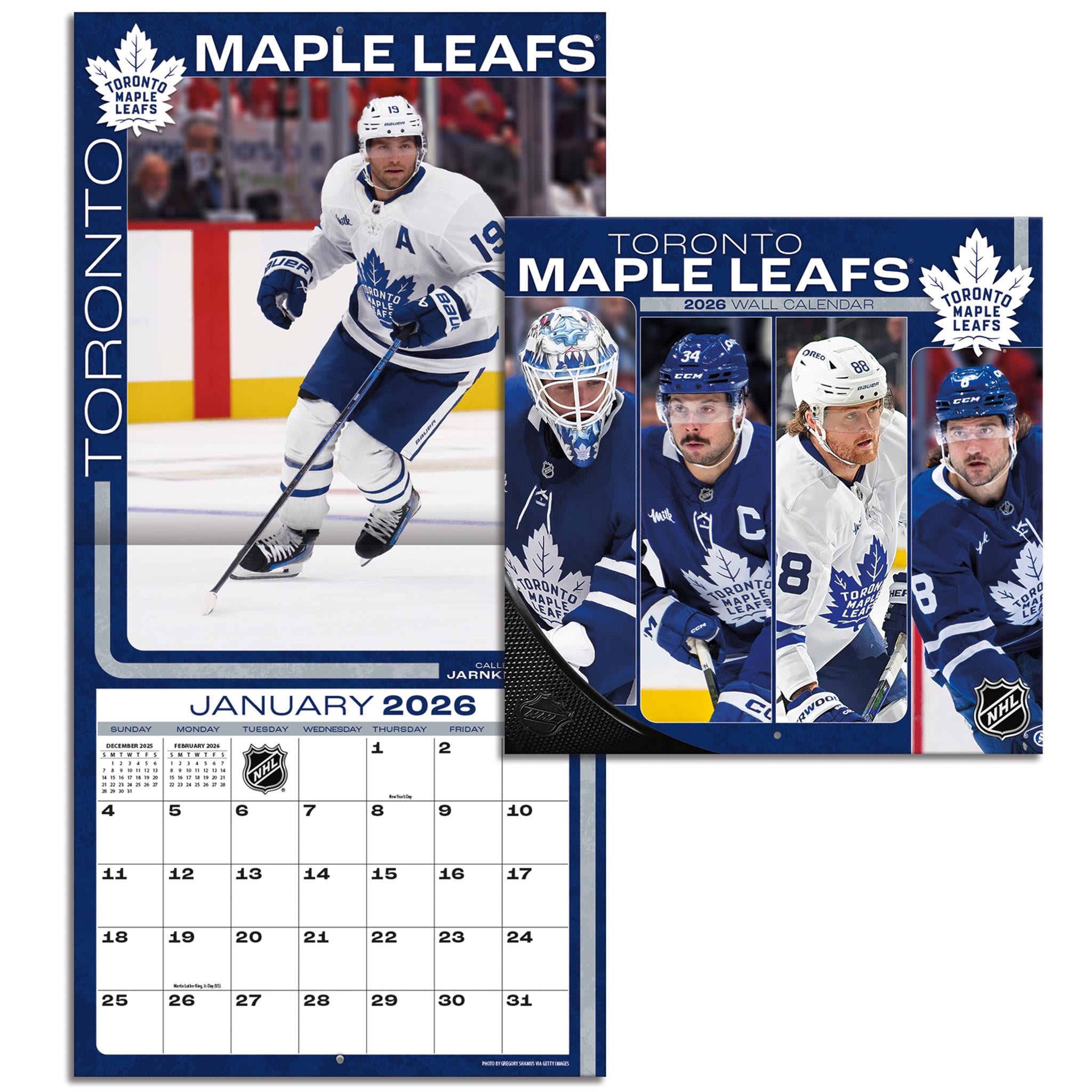 Mini-calendrier 2026 des Maple Leafs de Toronto (NHL)
