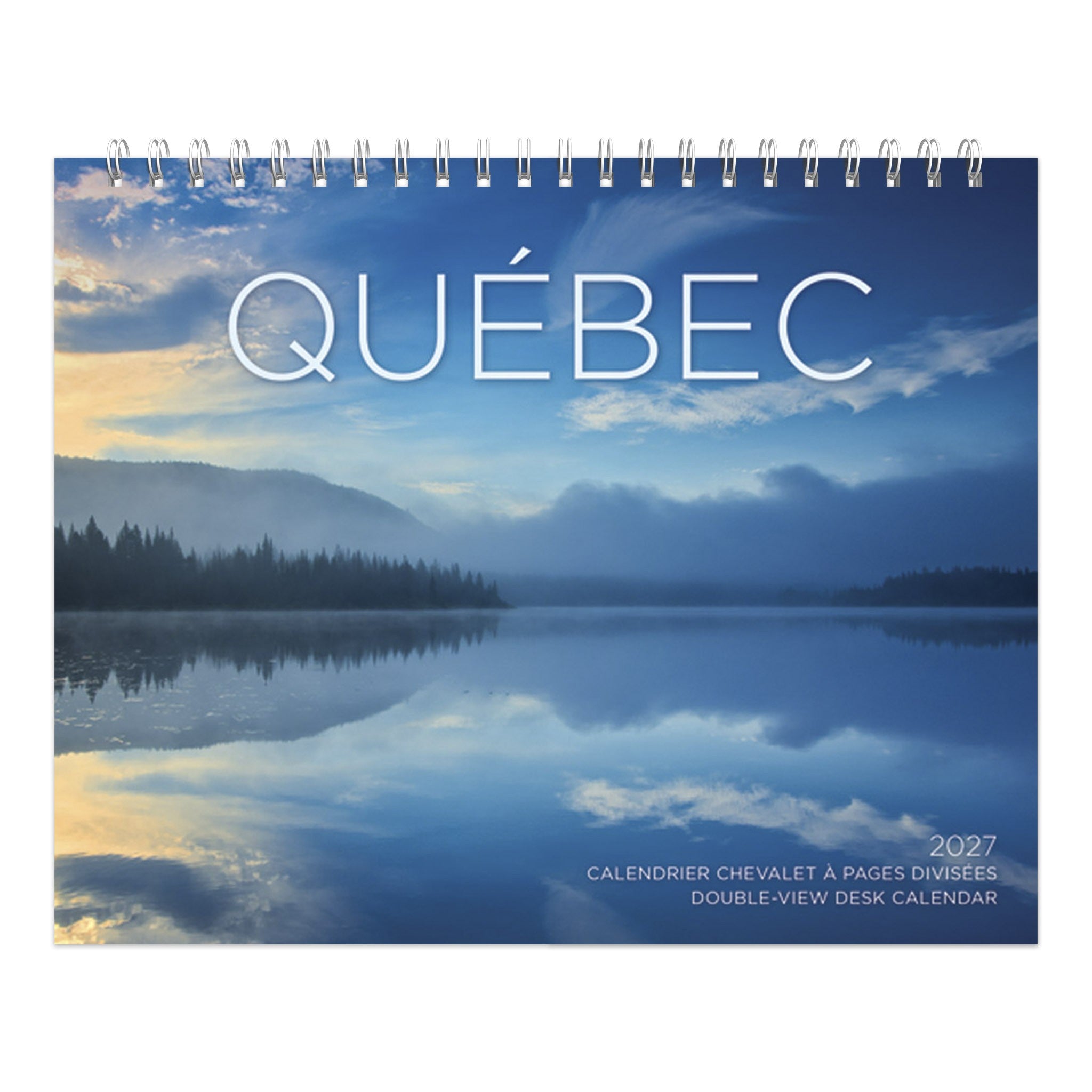 Québec Double-View 2027 Easel Calendar