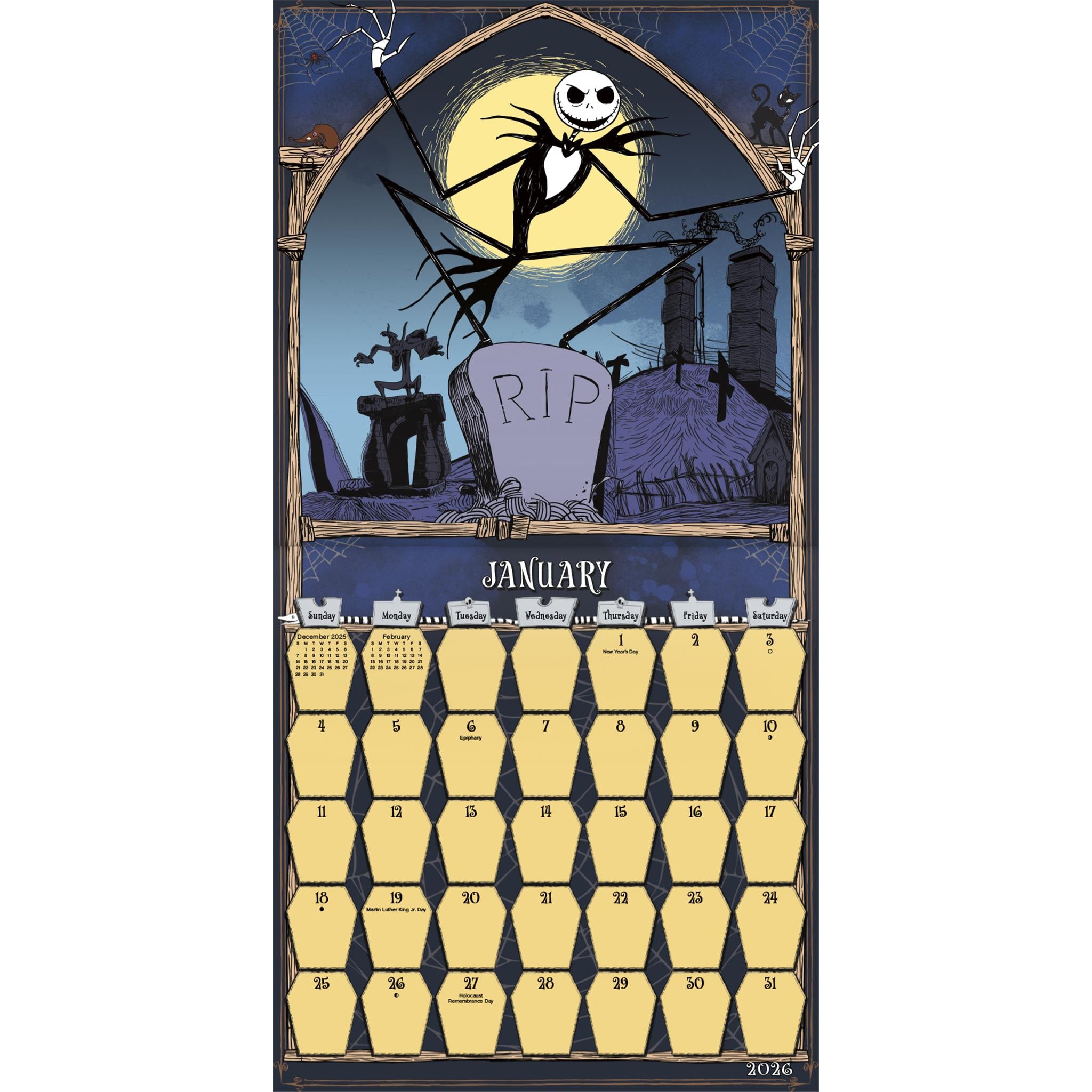 Nightmare Before Christmas 2026 Mini Calendar