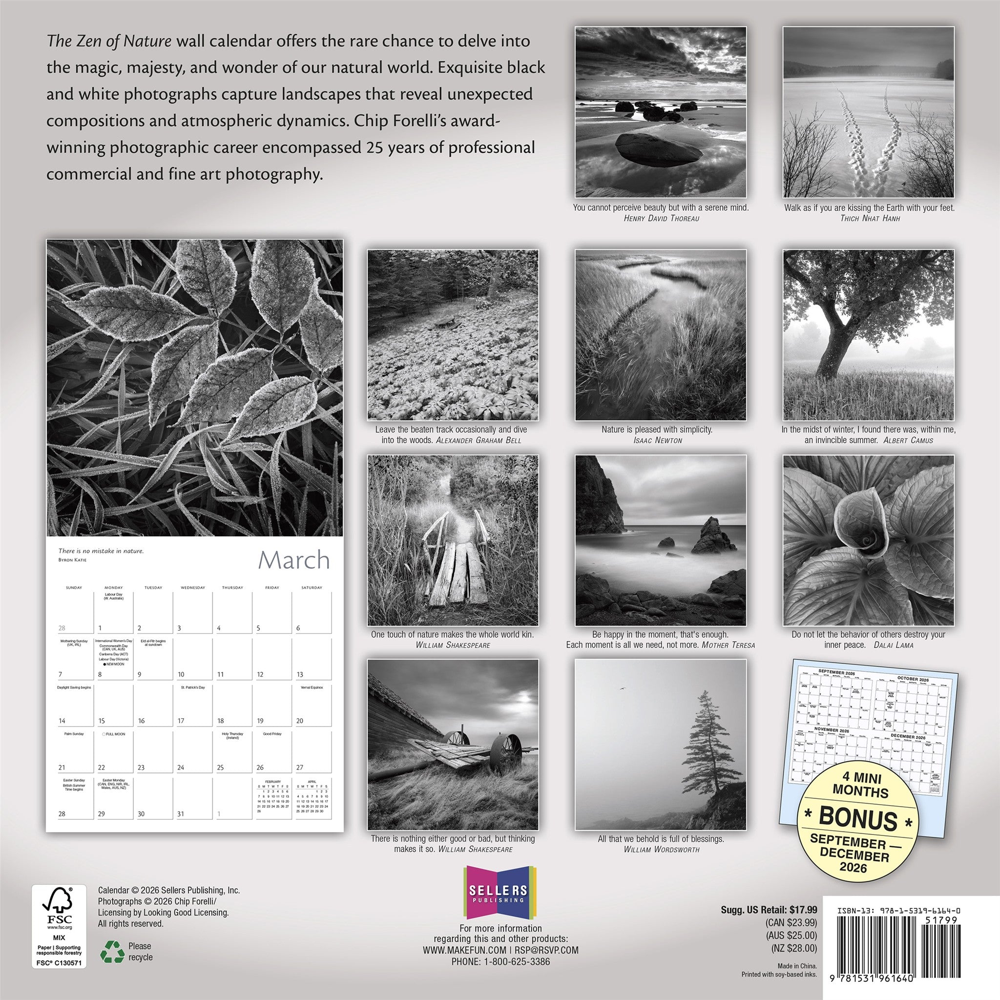 The Zen of Nature 2027 Wall Calendar - Online Only