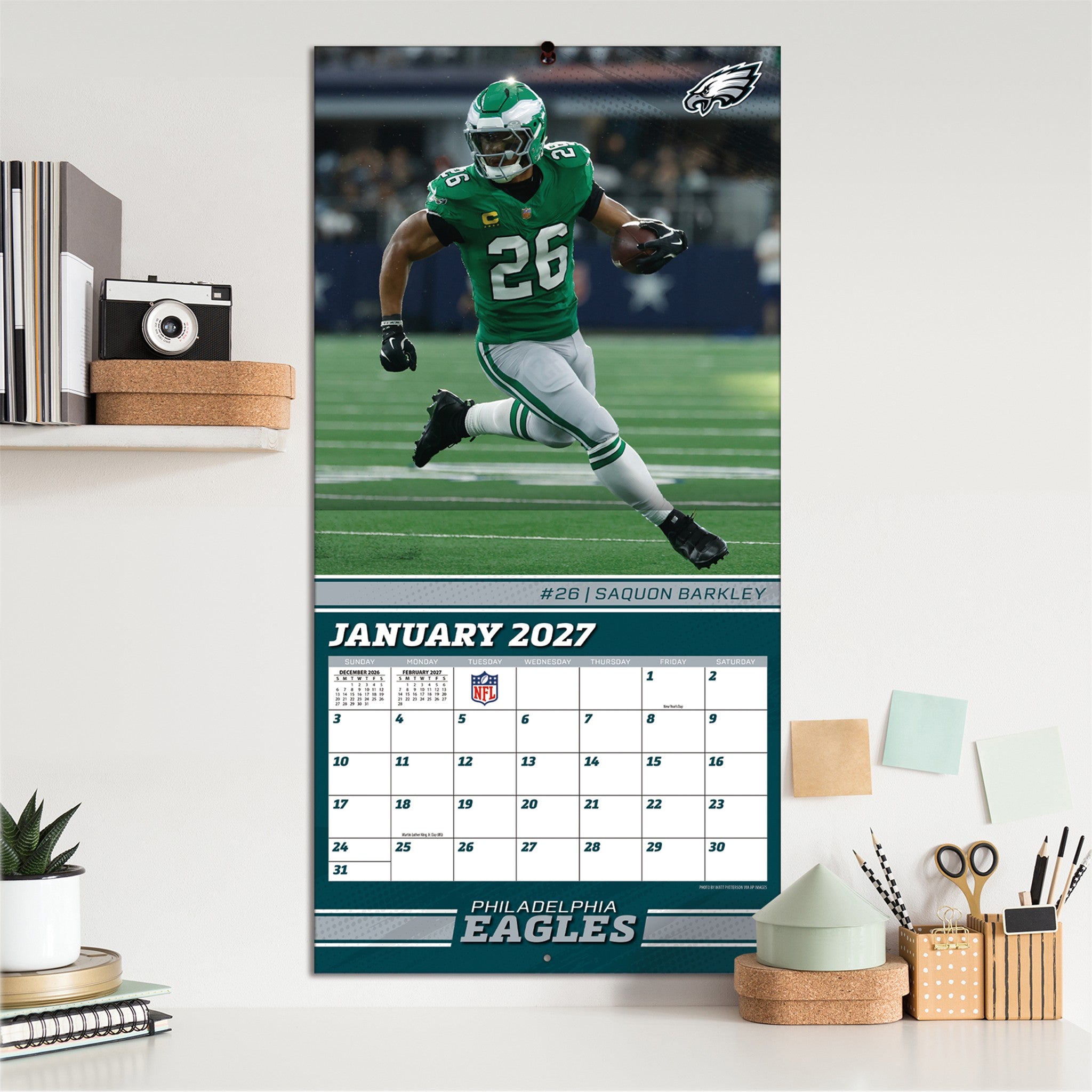 NFL Philadelphia Eagles 2027 Wall Calendar
