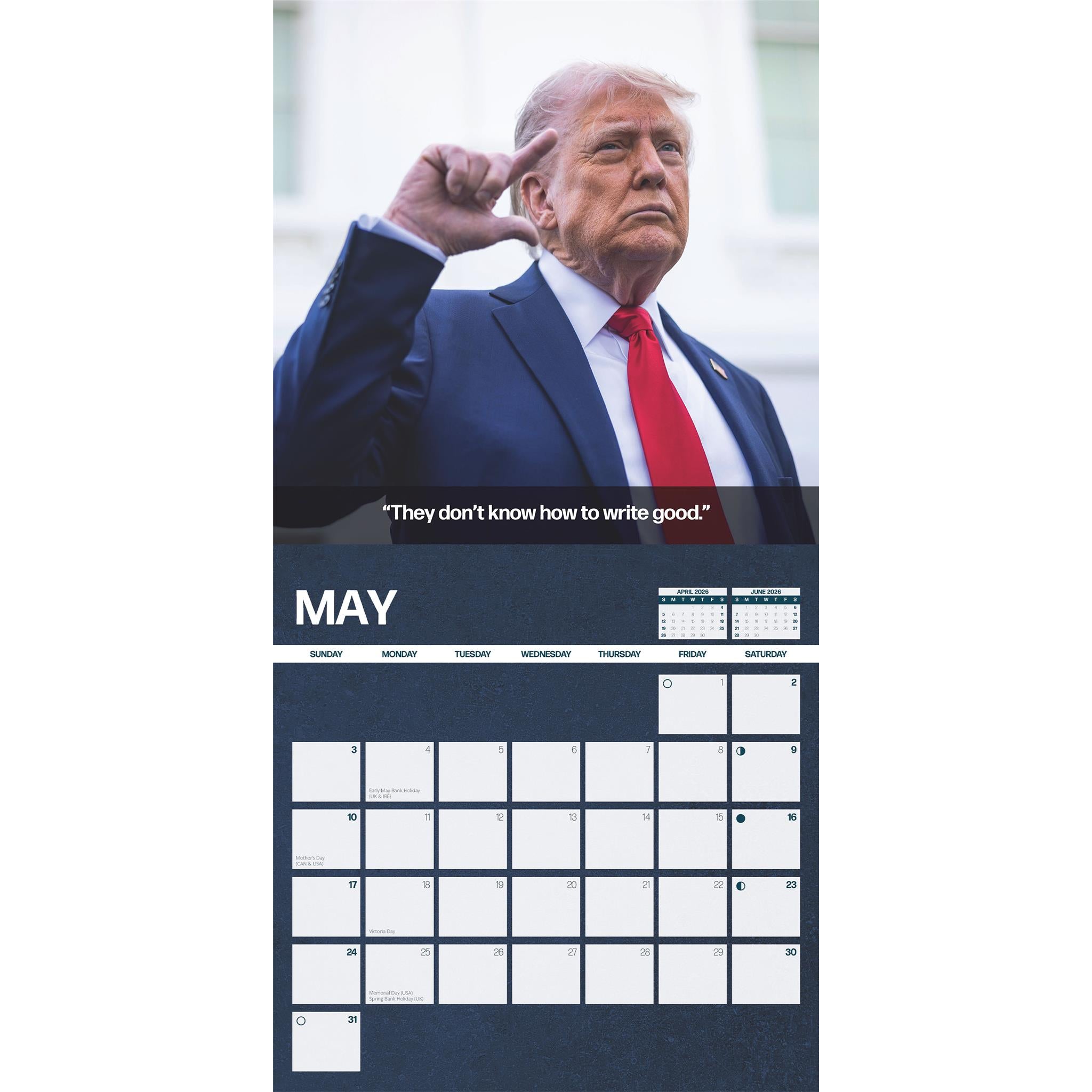 The Donald Says 2026 Wall Calendar