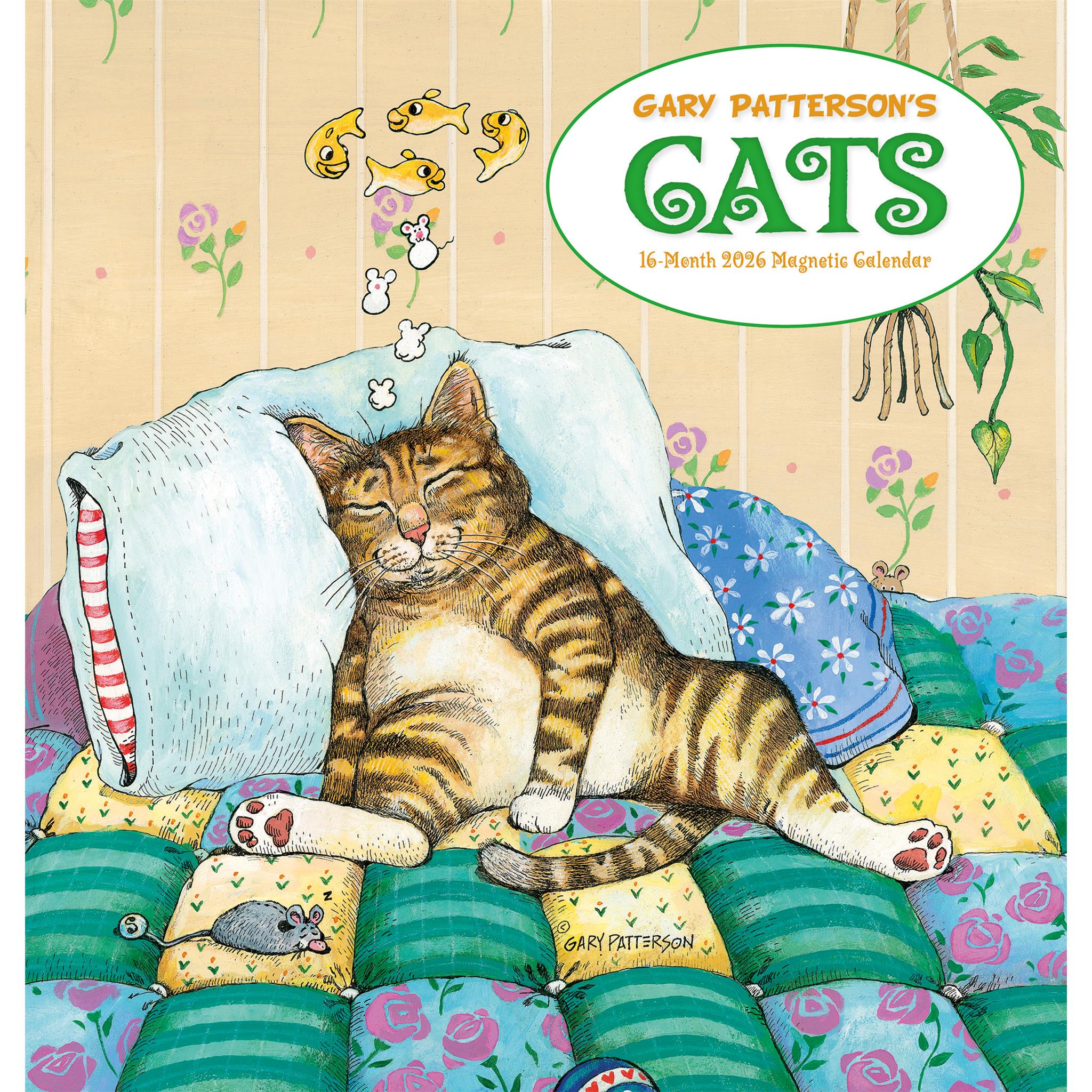 Calendrier magnétique miniature Gary Patterson Cats 2026