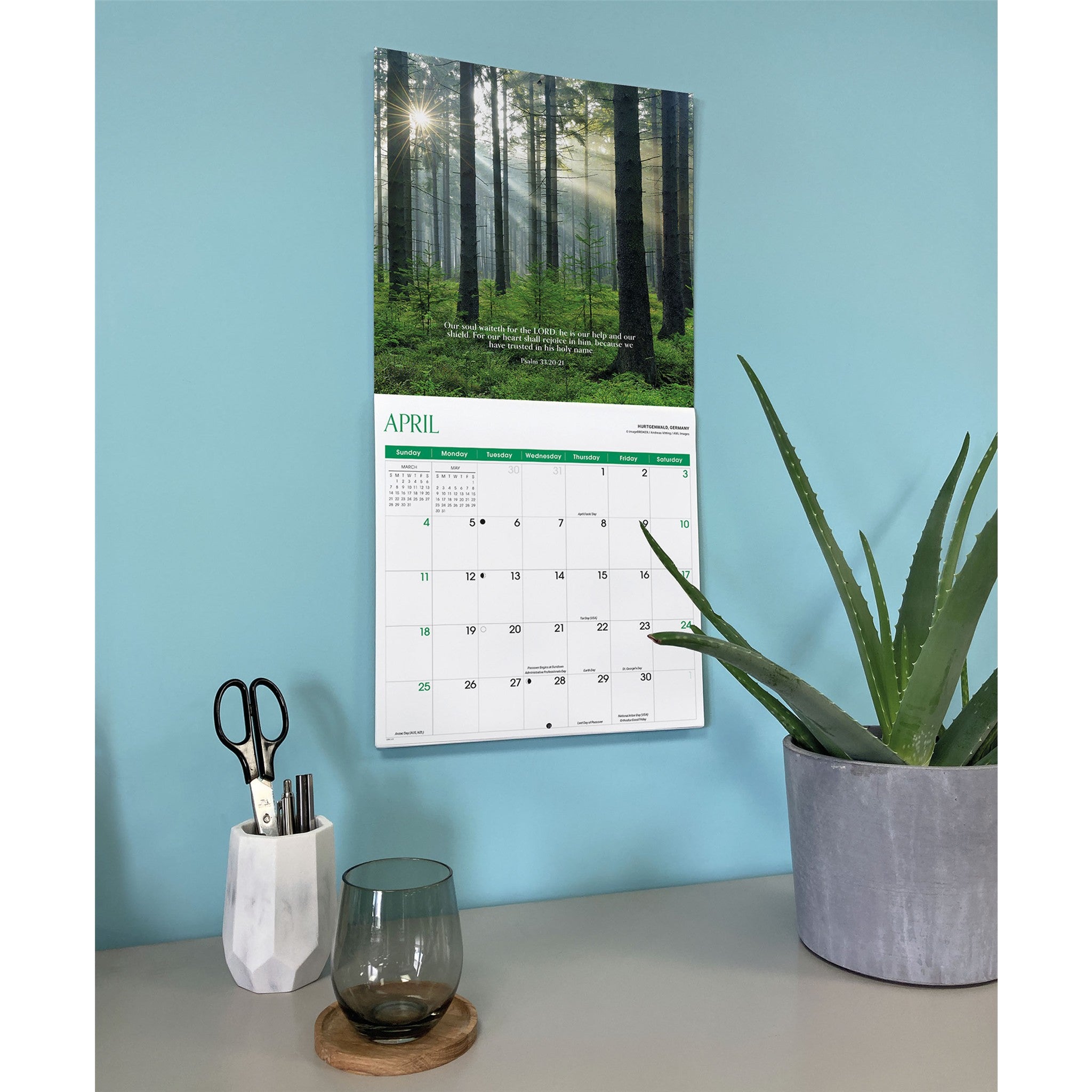 Calendrier mural Psaumes 2027