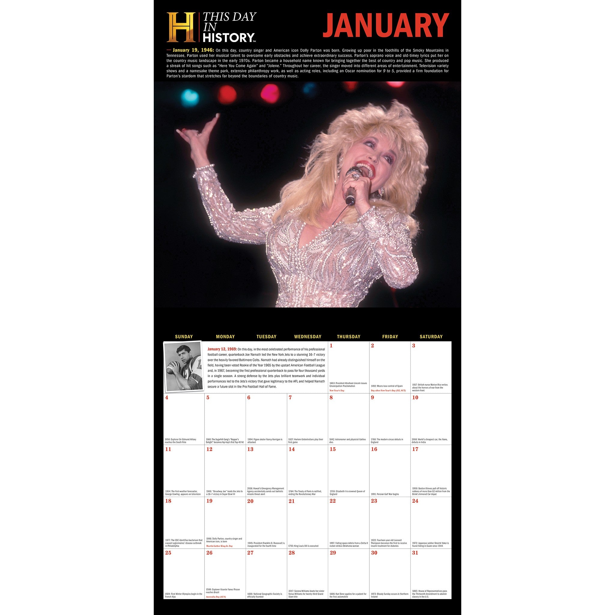 History Channel This Day in History 2027 Wall Calendar
