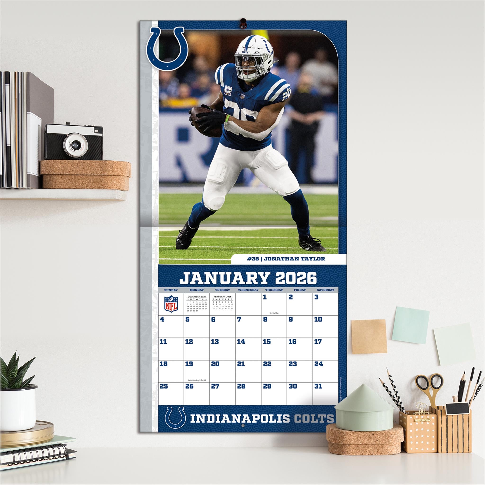 NFL Indianapolis Colts 2026 Wall Calendar - Online Only