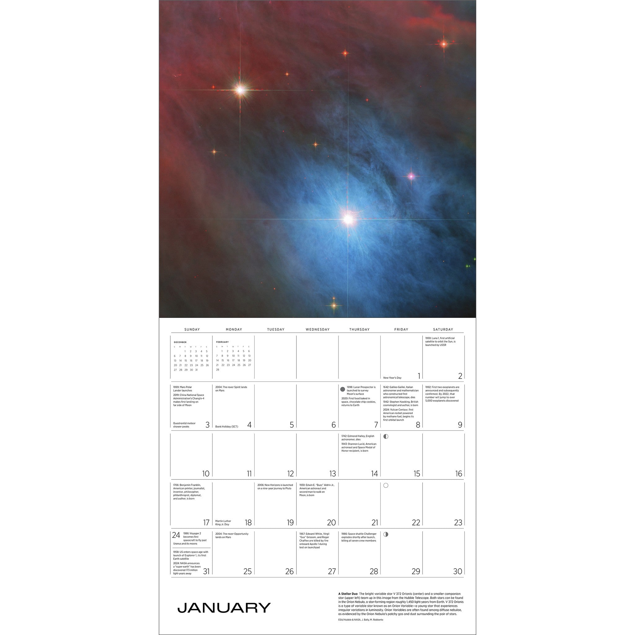 Space Views Special Edition with Print 2027 Wall Calendar