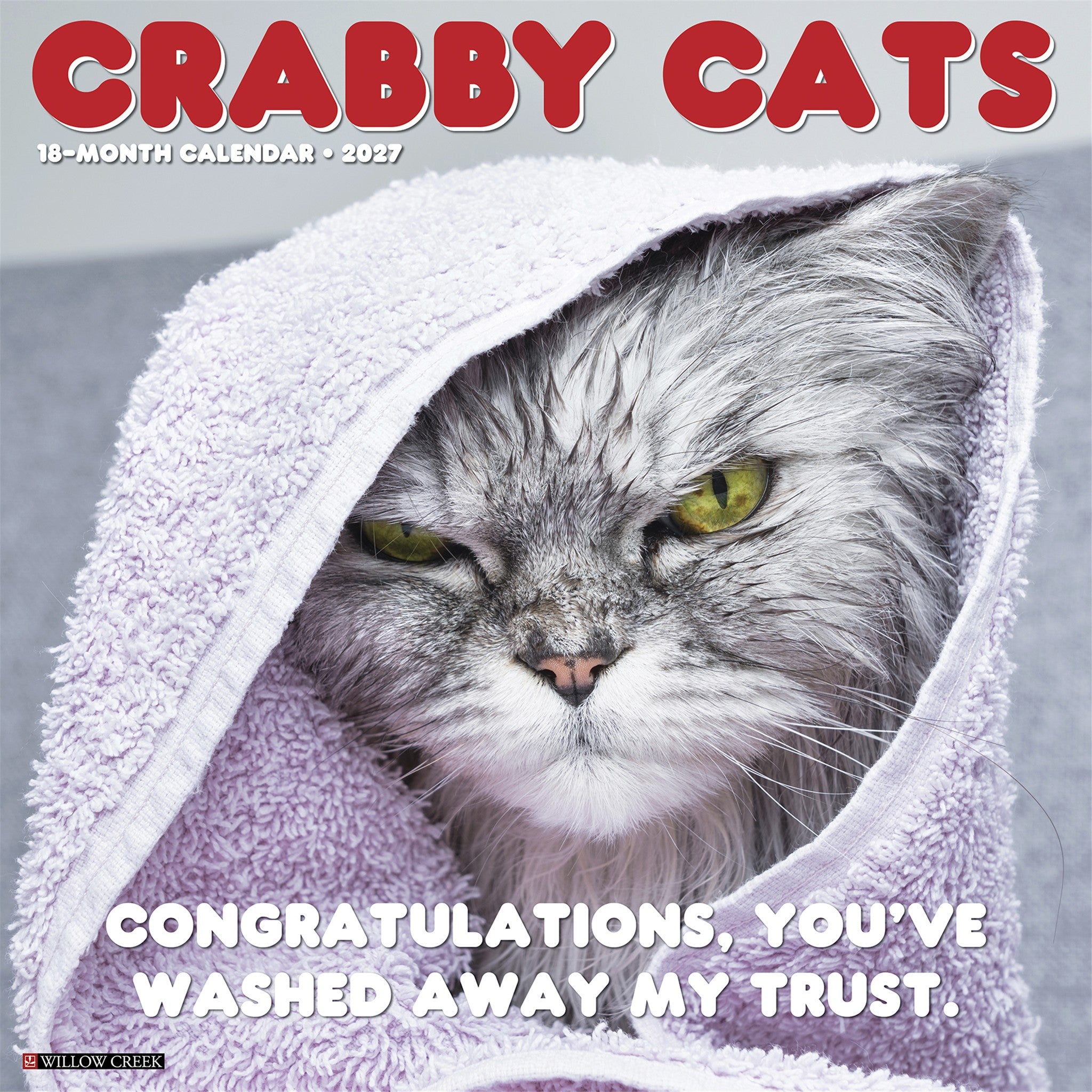 Crabby Cats 2027 Wall Calendar