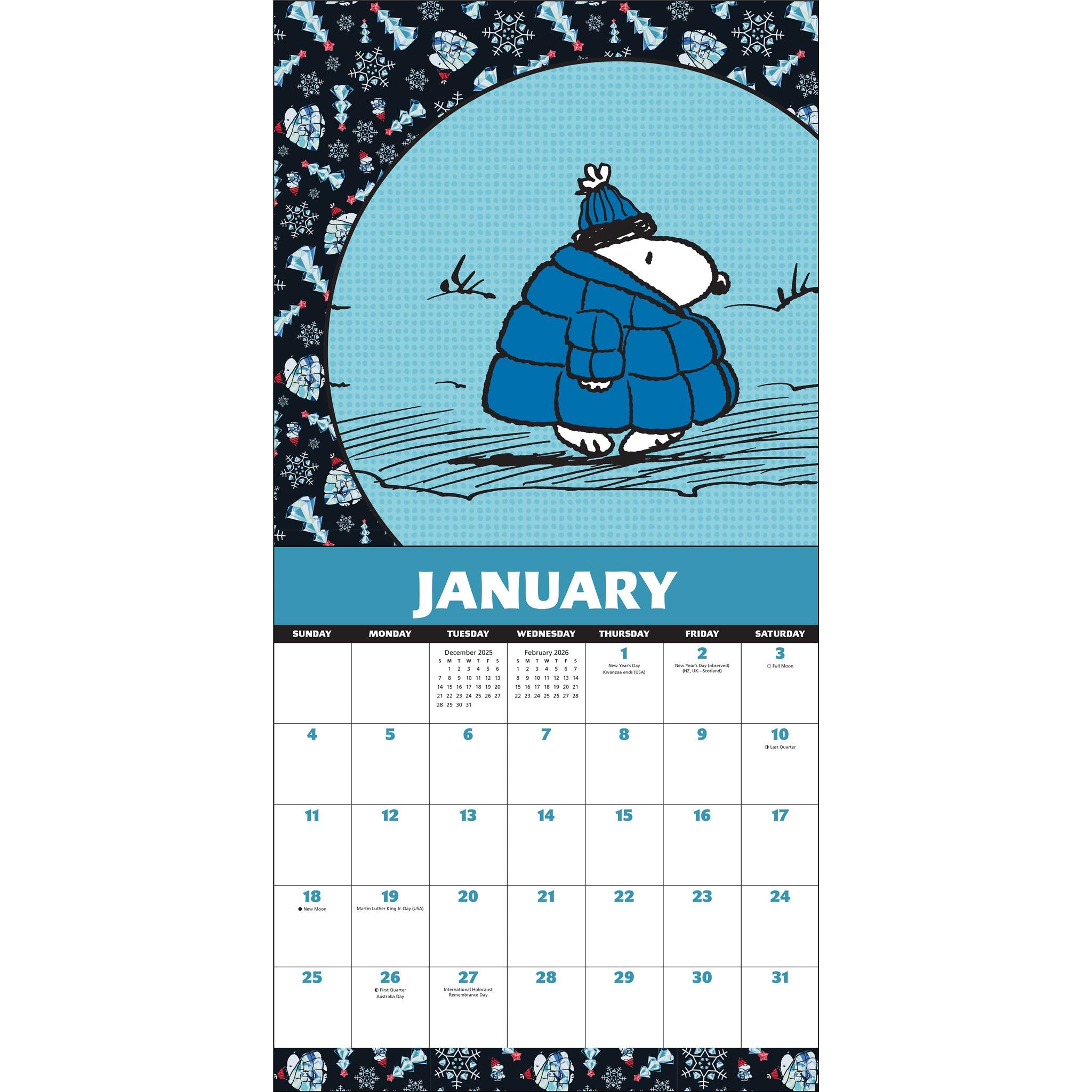 Peanuts®: Snoopy 2026 Wall Calendar