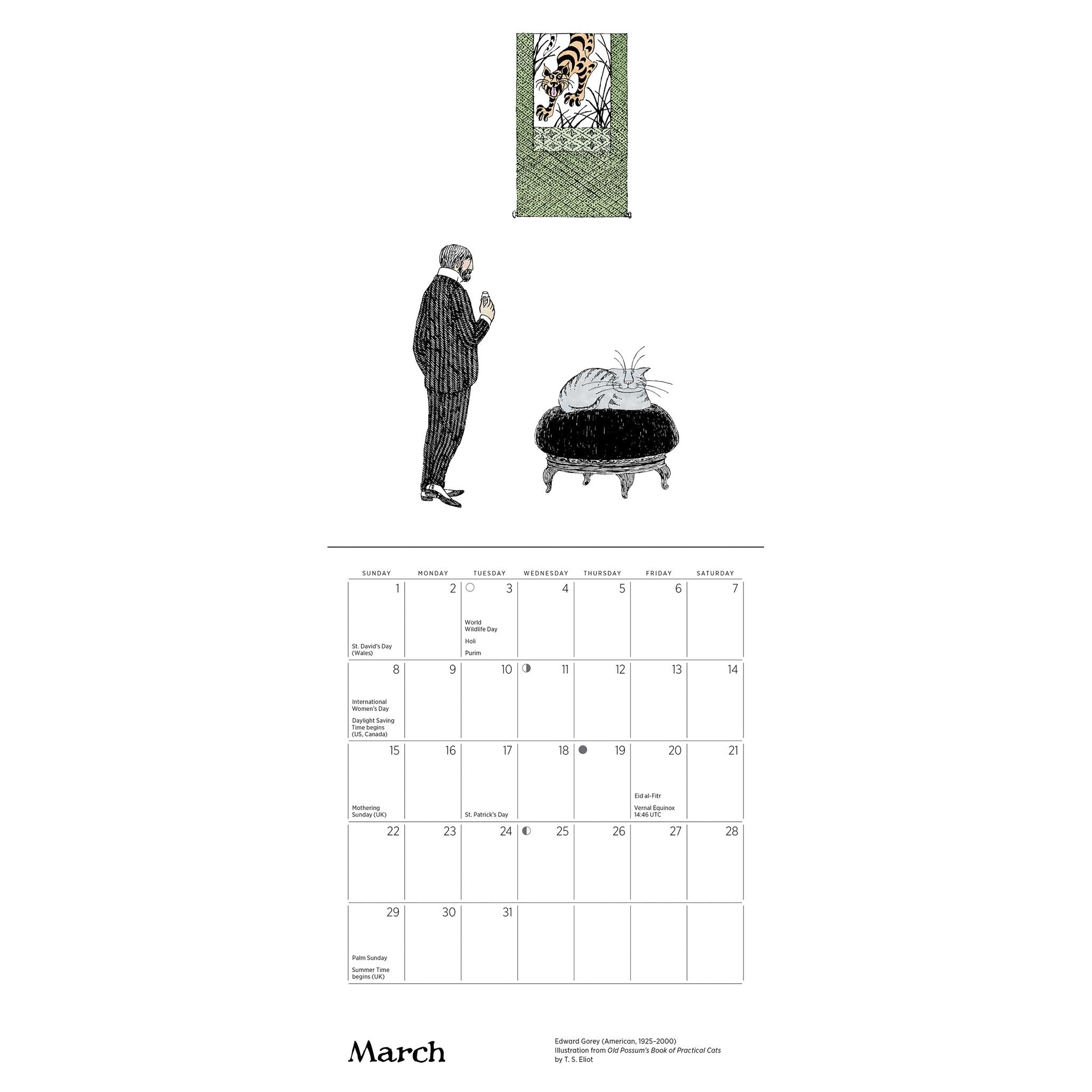 Edward Gorey 2026 Mini Calendar - Online Only