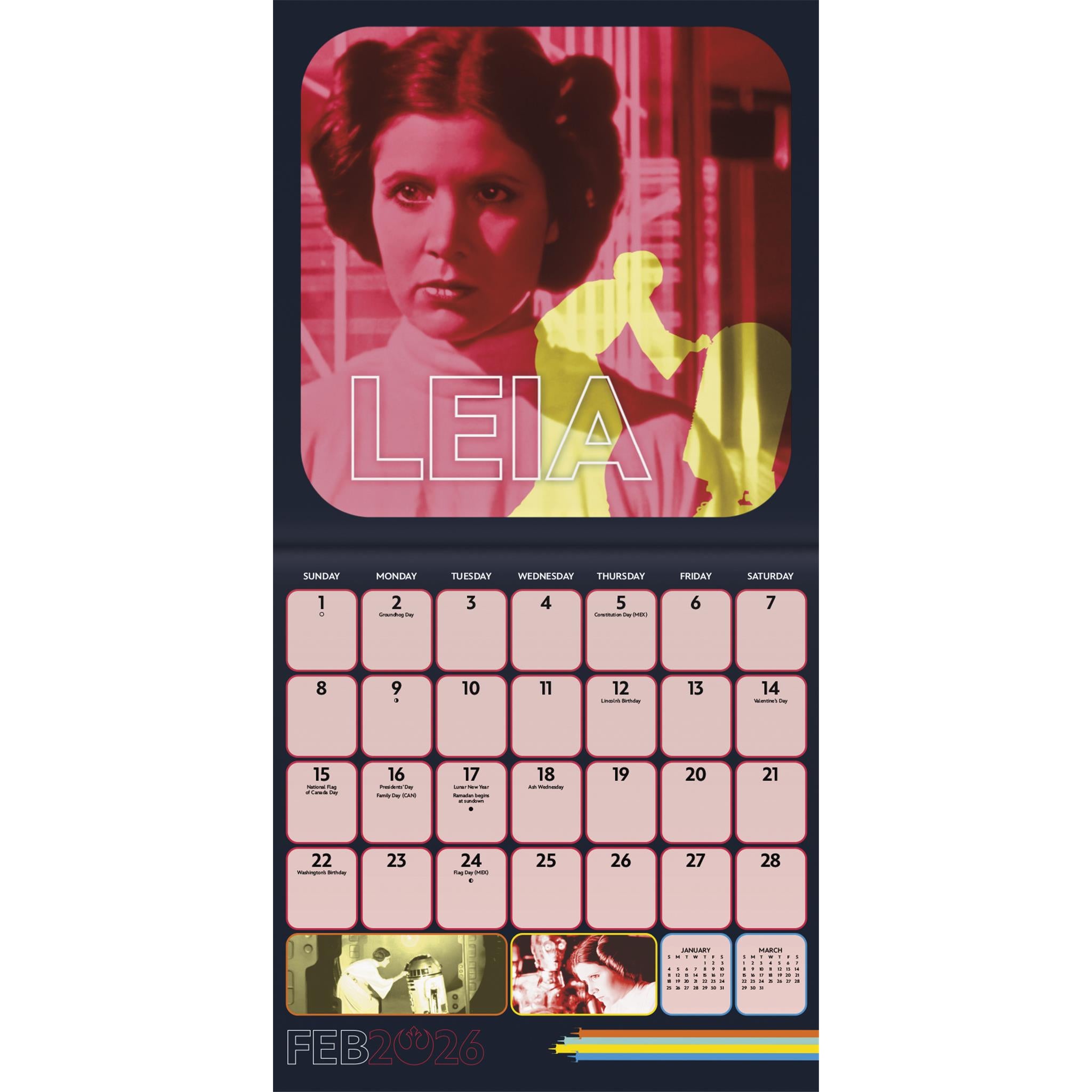 Star Wars 2026 Mini Calendar