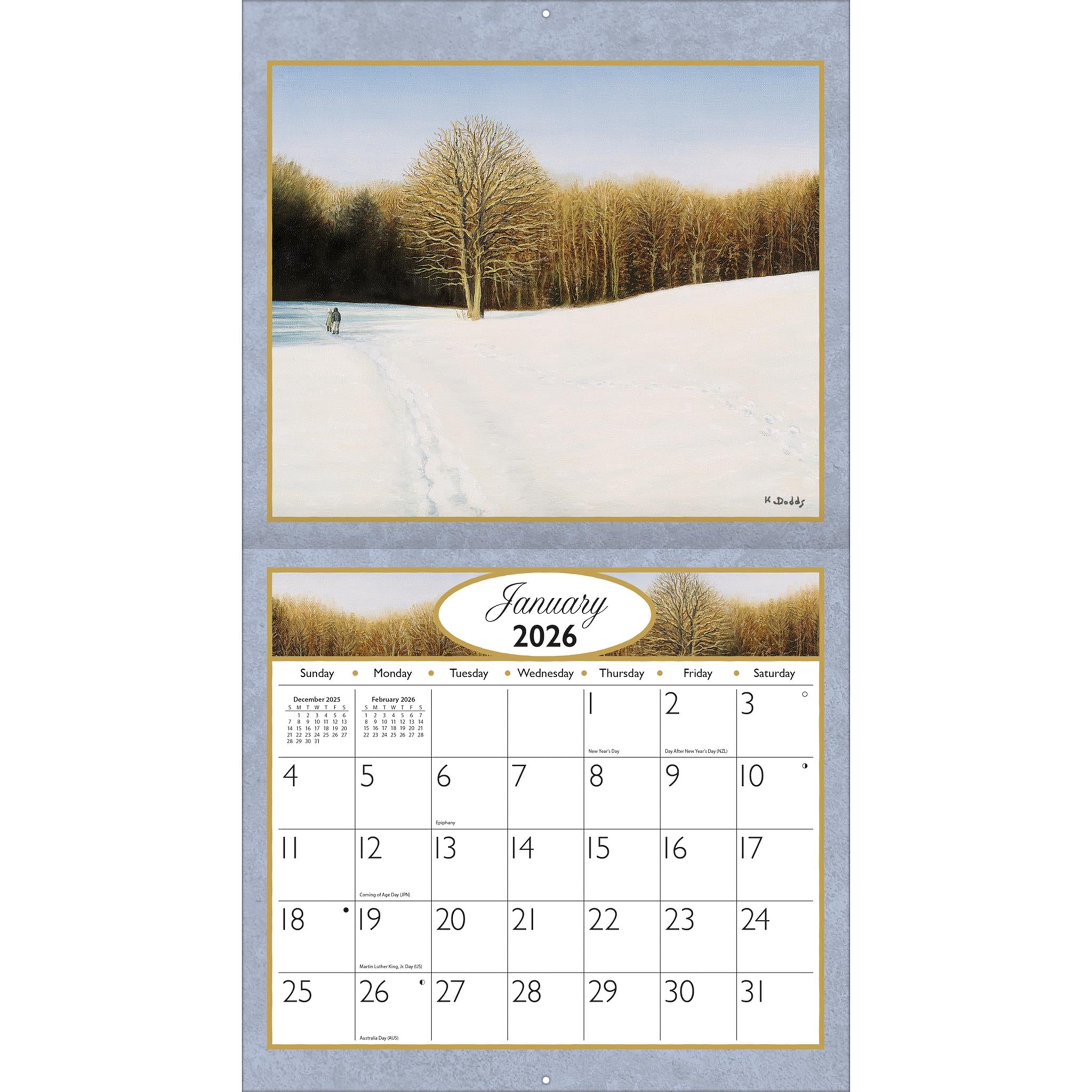 Journey Home 2026 Deluxe Wall Calendar - Online Only