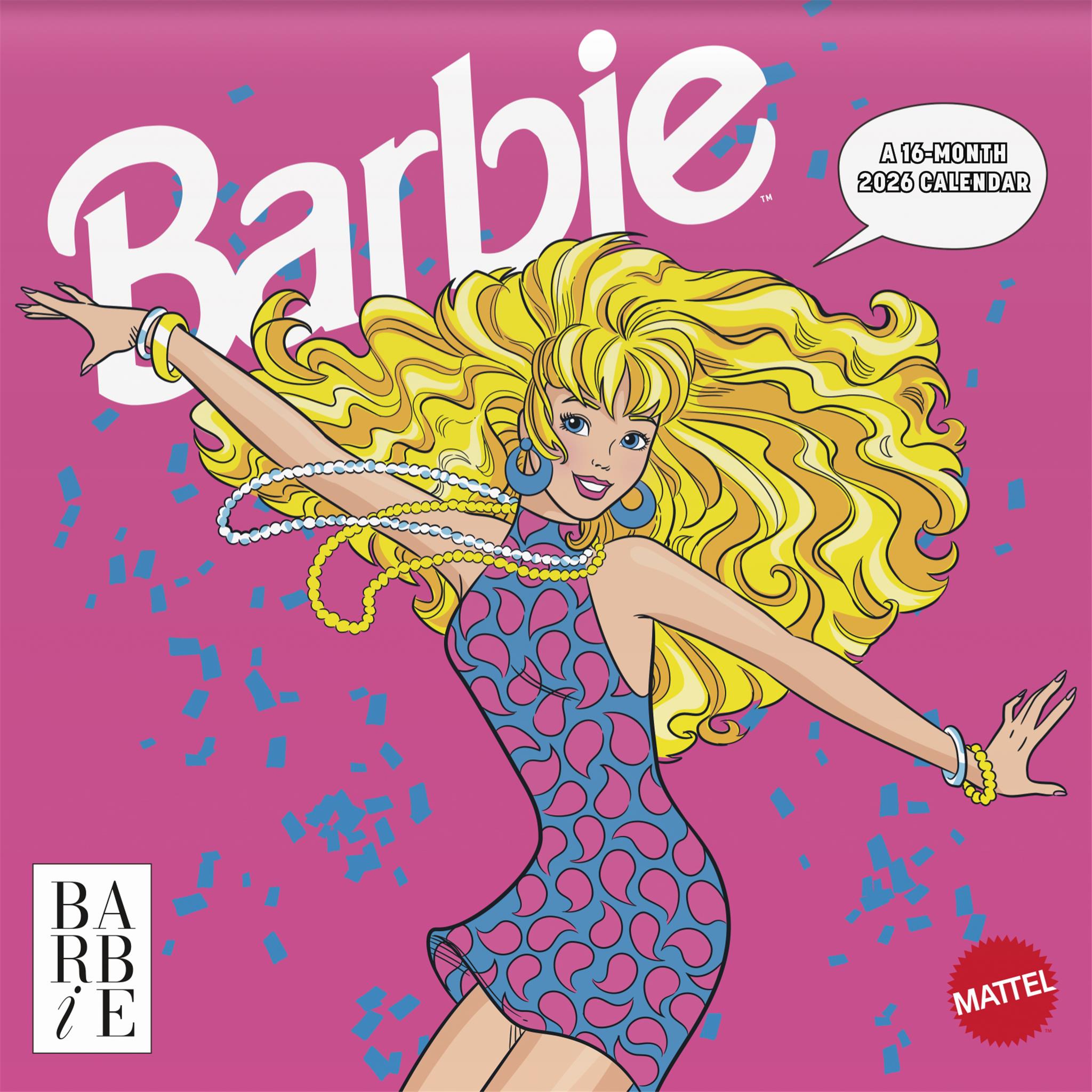 Calendrier mural Barbie Comic 2026