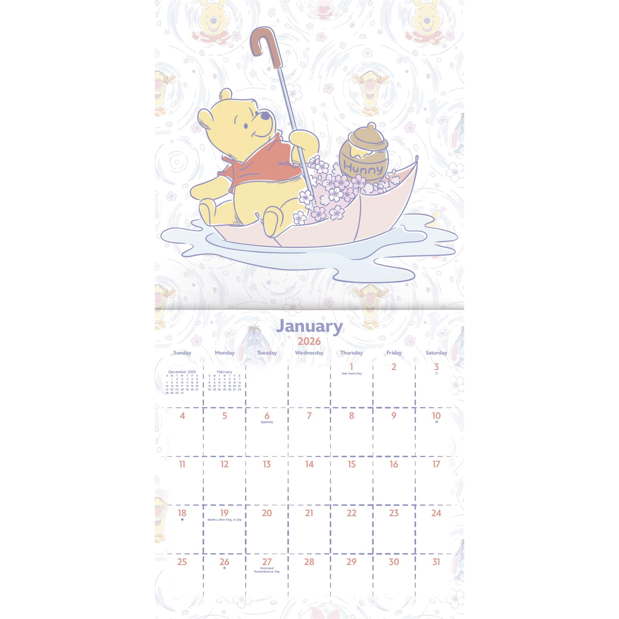 Winnie The Pooh Exclusive with Print 2026 Deluxe Wall Calendar