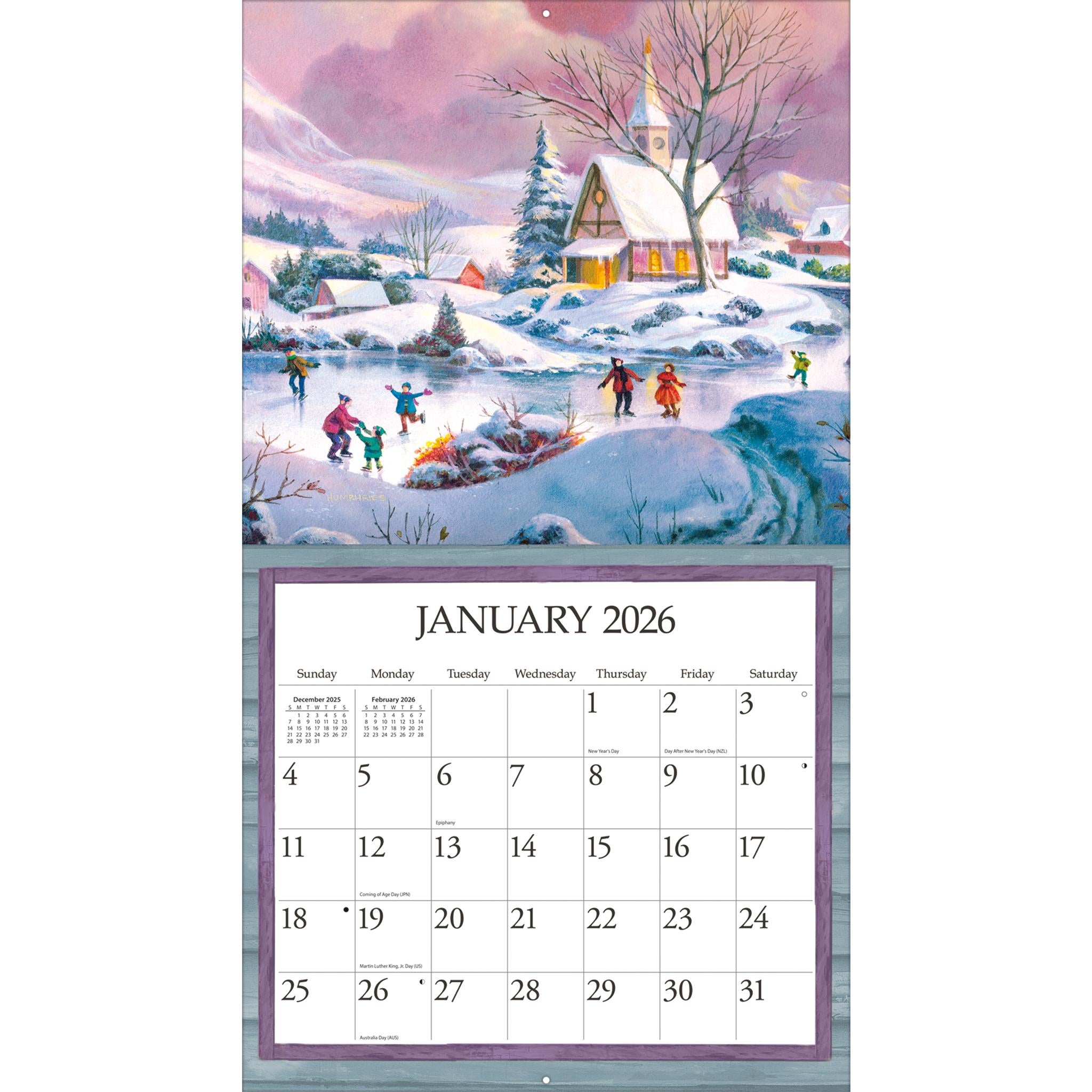 Simple Country 2026 Special Edition Wall Calendar with Print