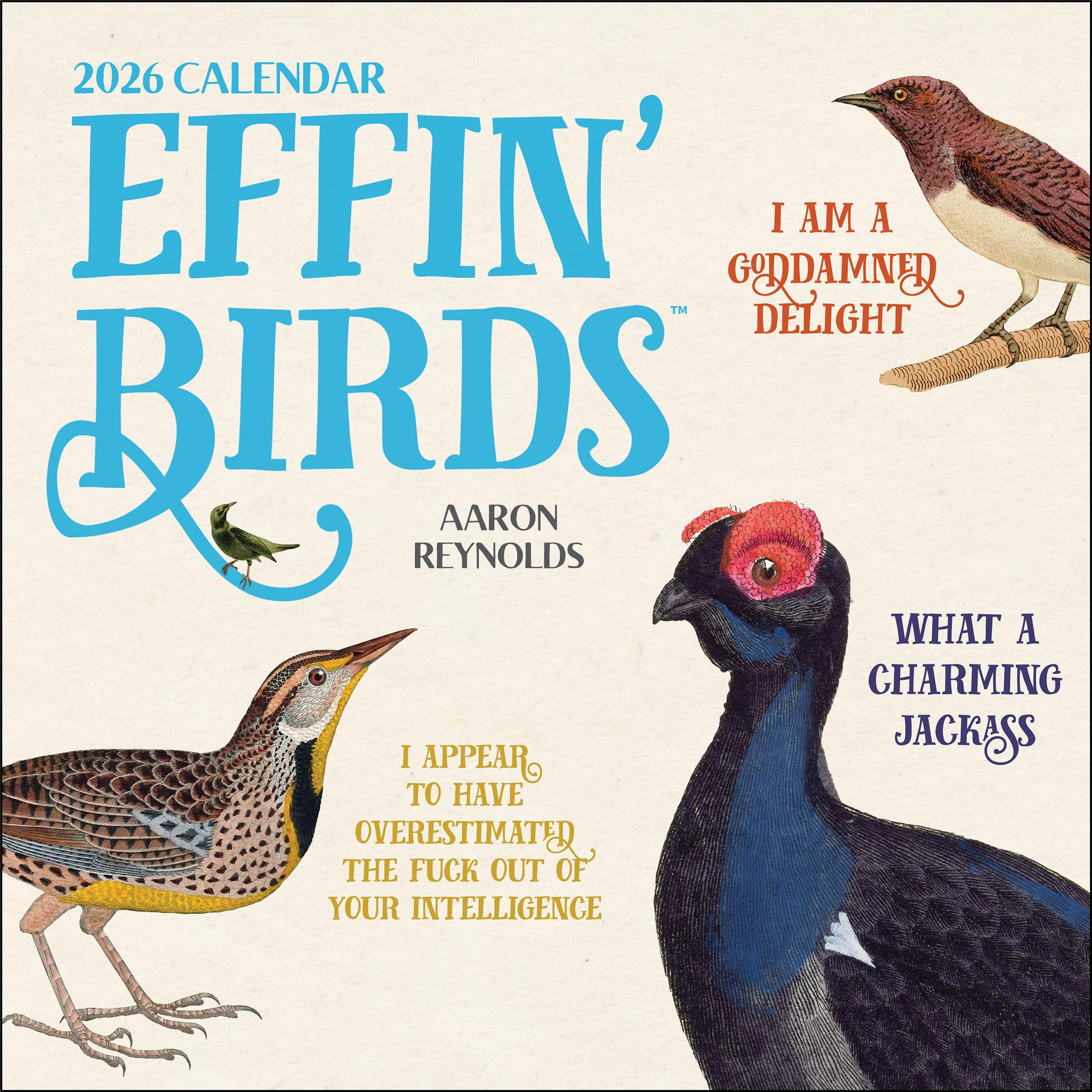 Calendrier mural Effin' Birds 2026