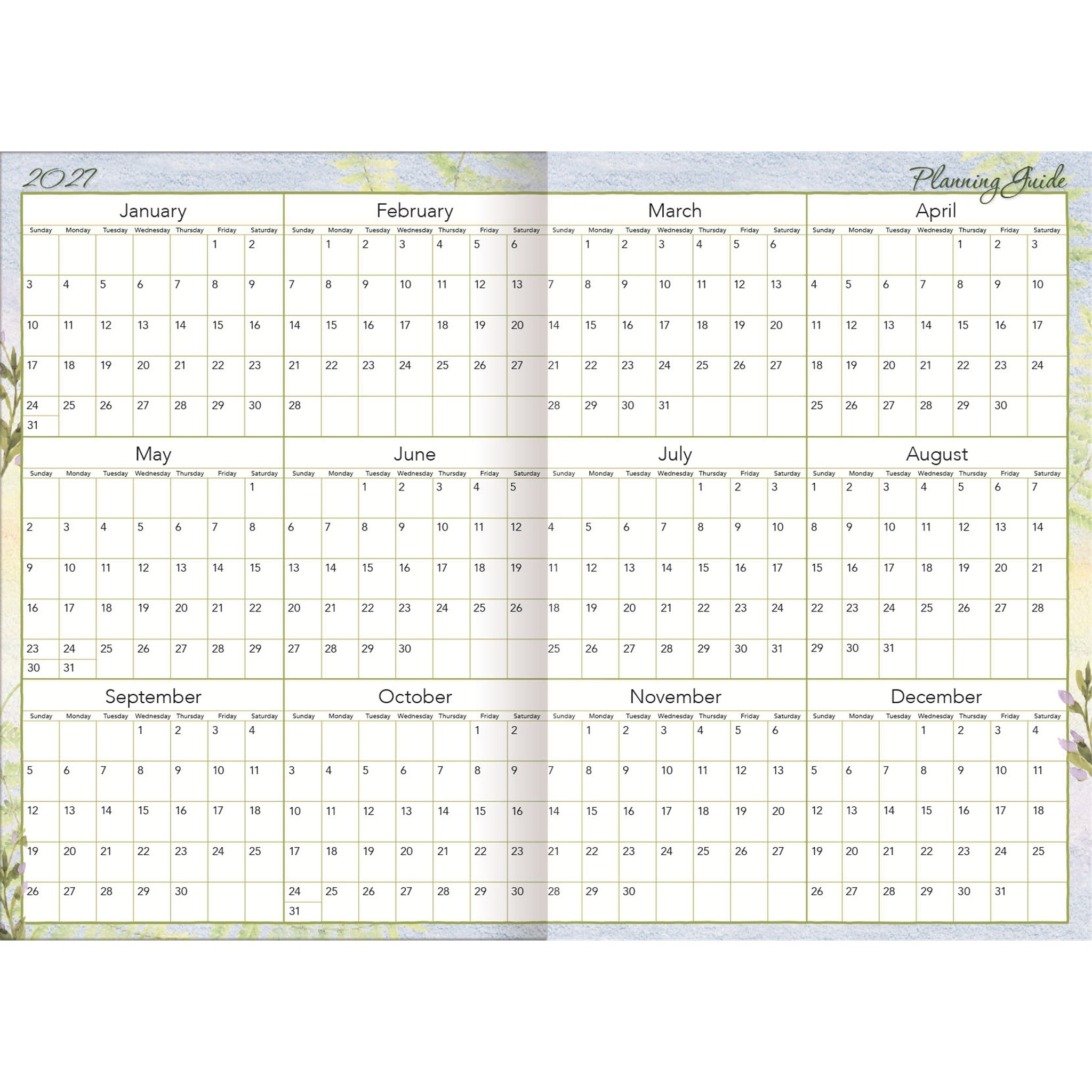 Gnome Sweet Gnome 2027 Monthly Pocket Planner