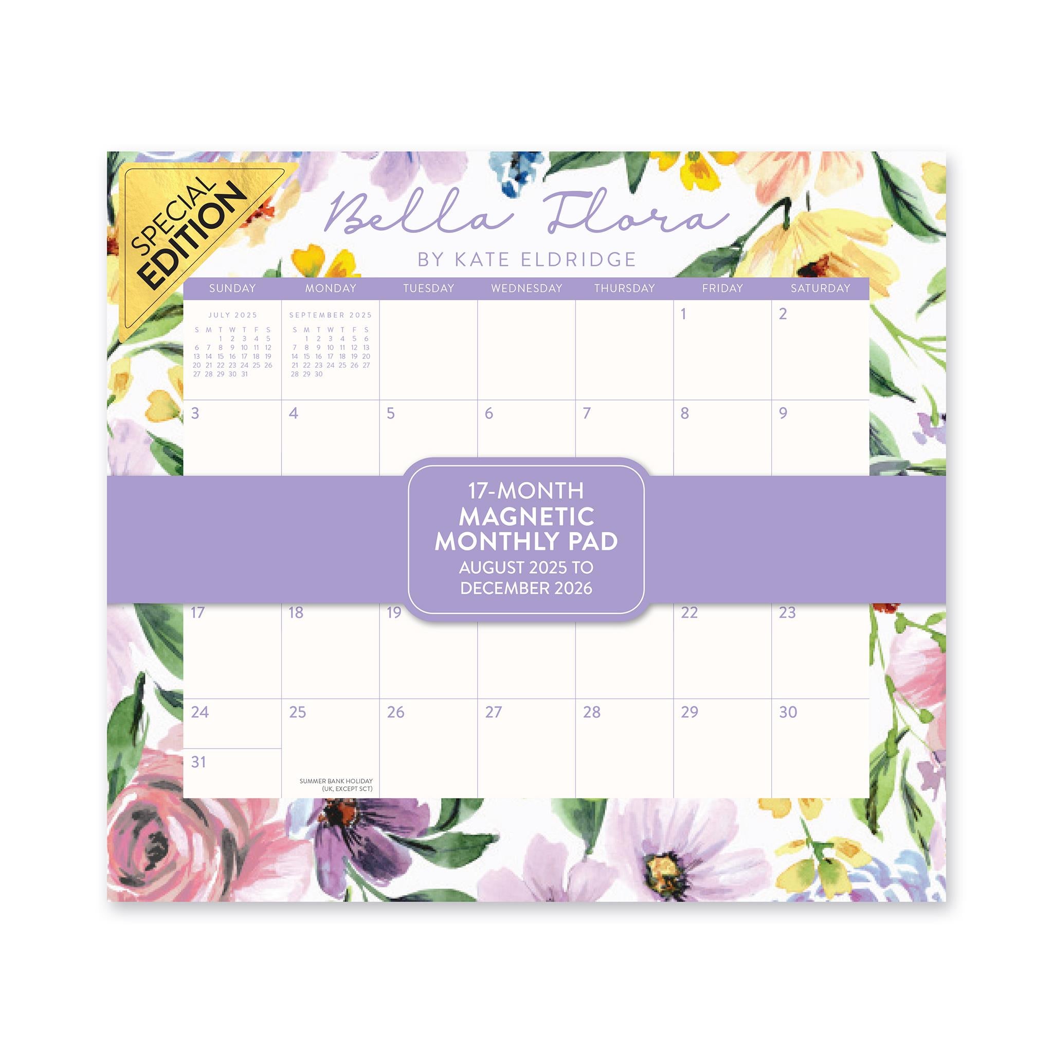 Calendrier mini magnétique exclusif Bella Flora 2025-2026