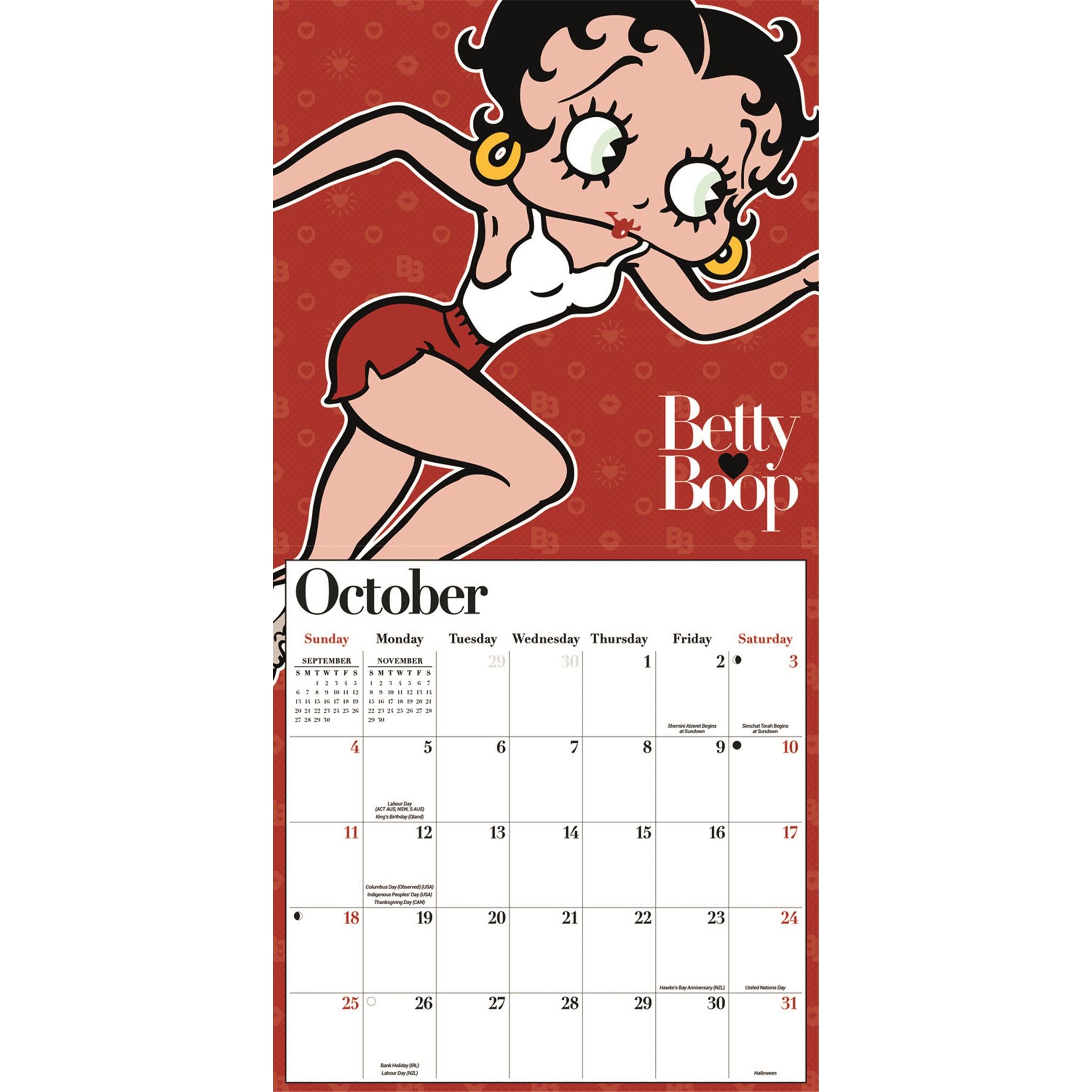 Calendrier mural Betty Boop 2026