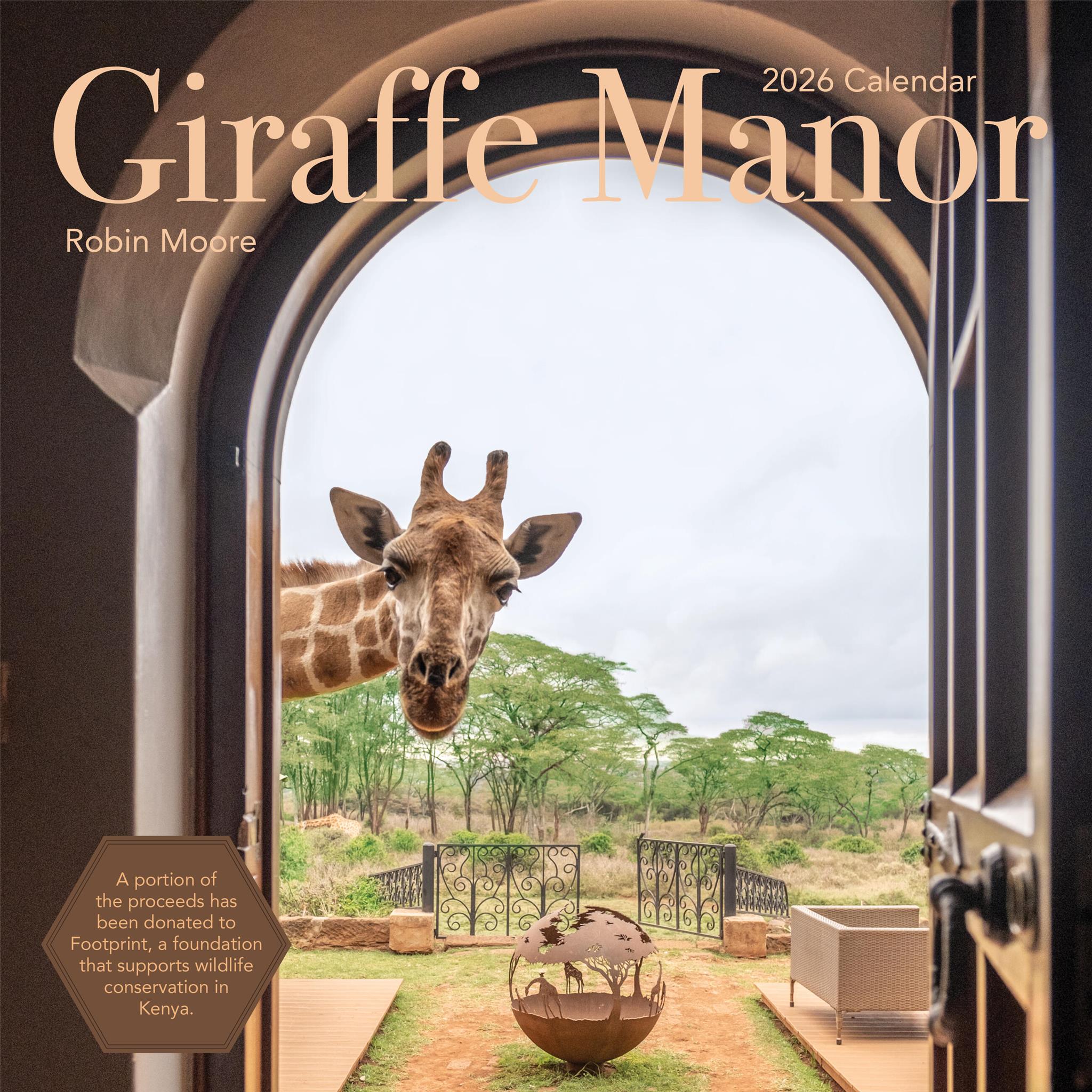 Calendrier mural Giraffe Manor 2026 - Disponible uniquement en ligne