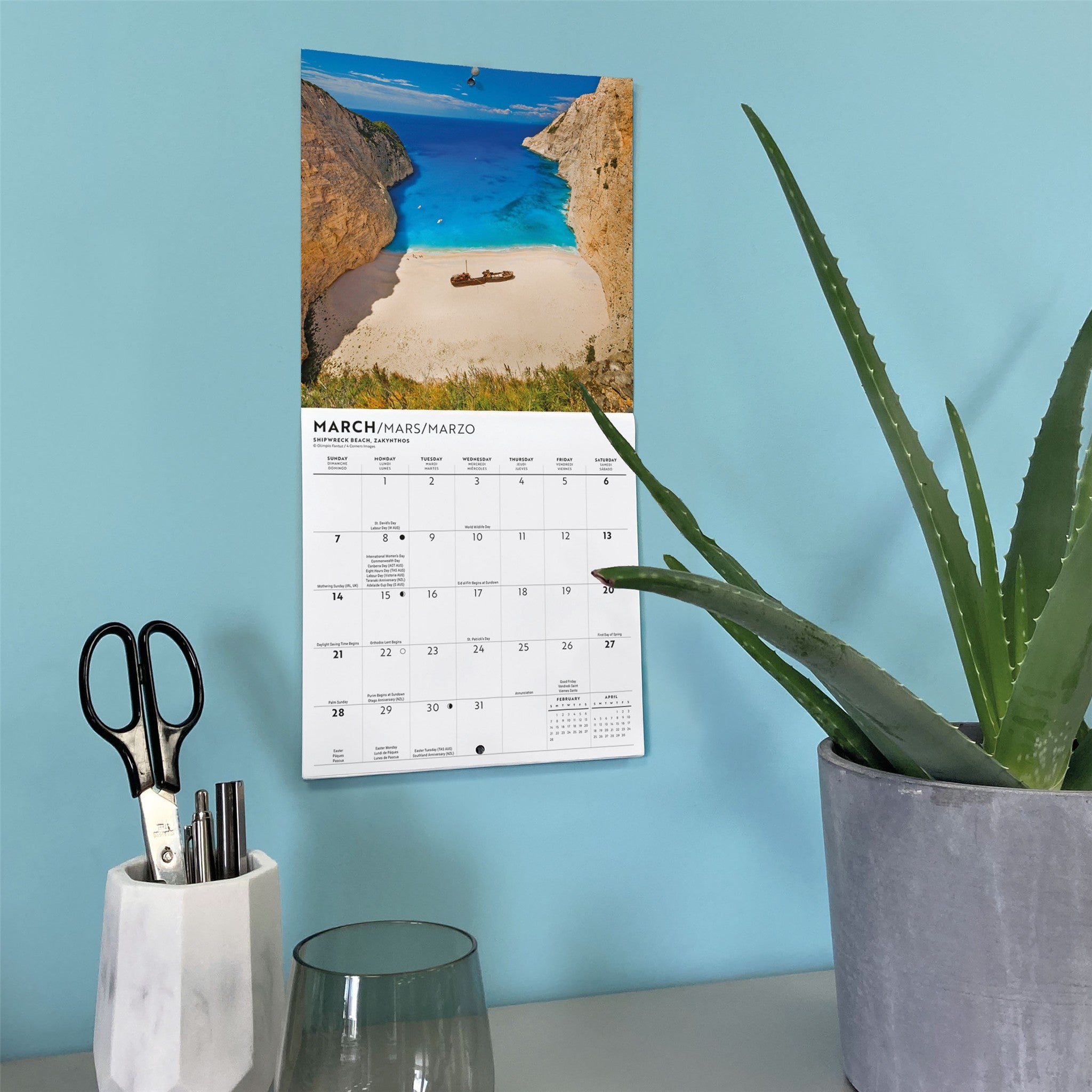 Mini calendrier des îles grecques 2027