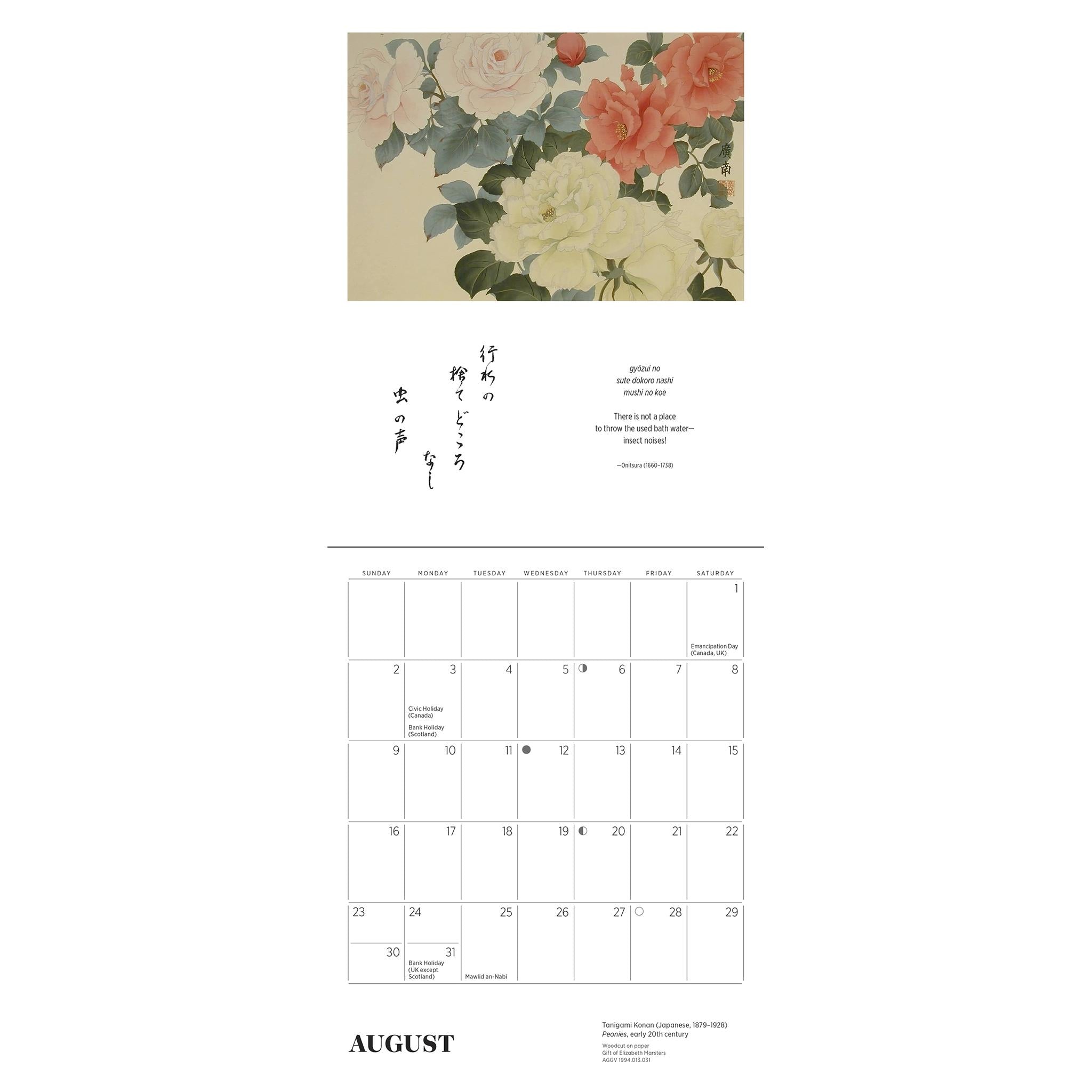 Haïku : Art et poésie japonais - Mini-calendrier 2026