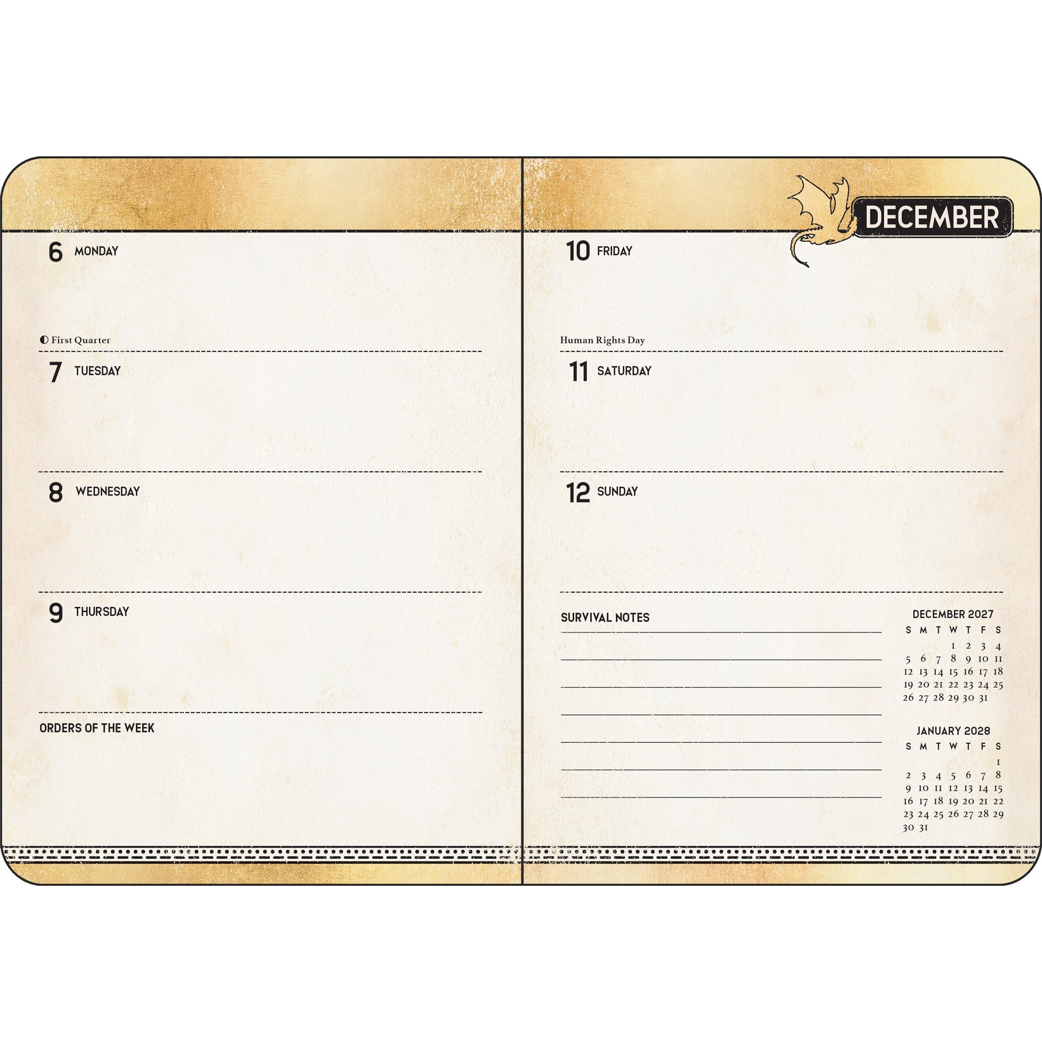 Fourth Wing 2027 Engagement Calendar