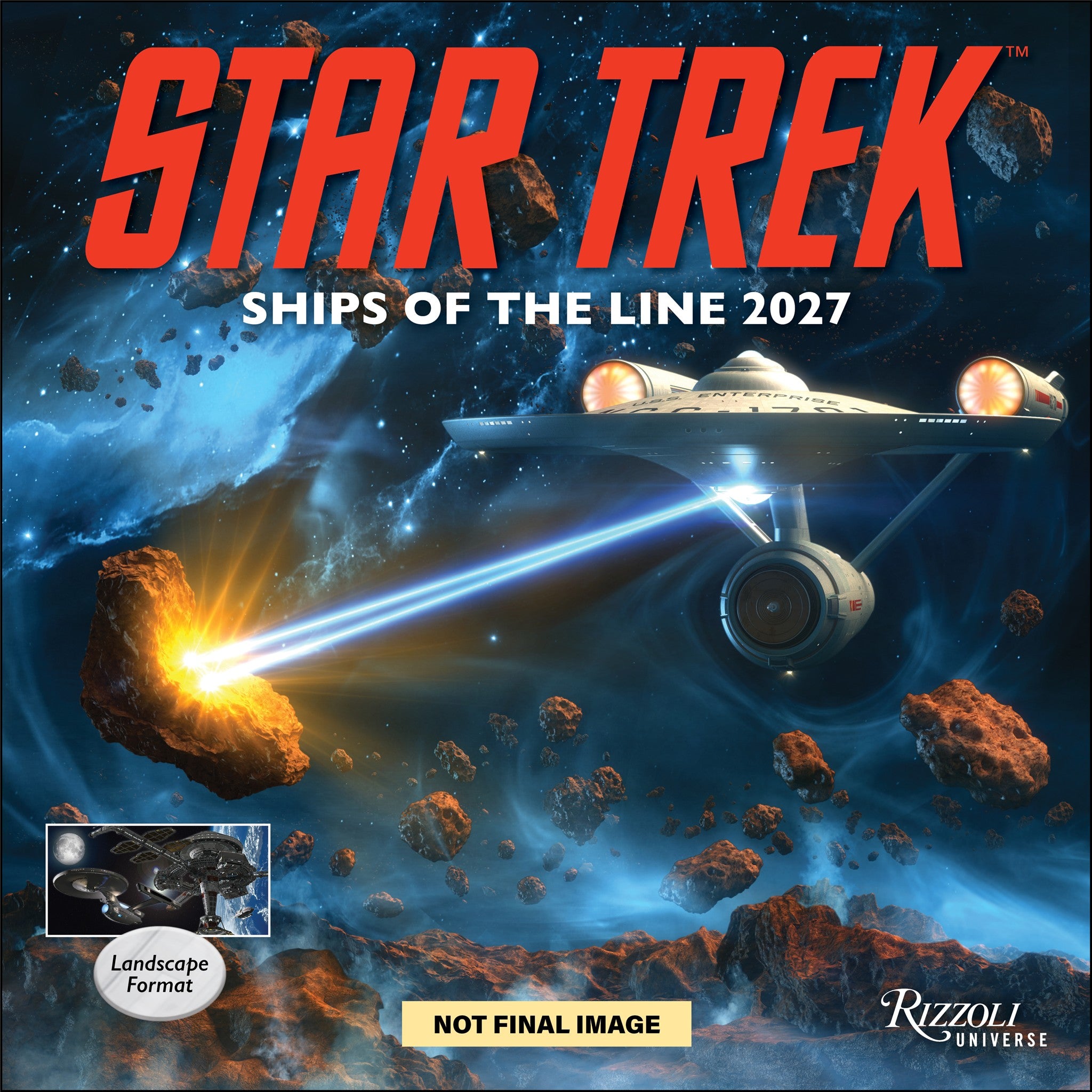 Calendrier mural Star Trek Vaisseaux de la ligne 2027