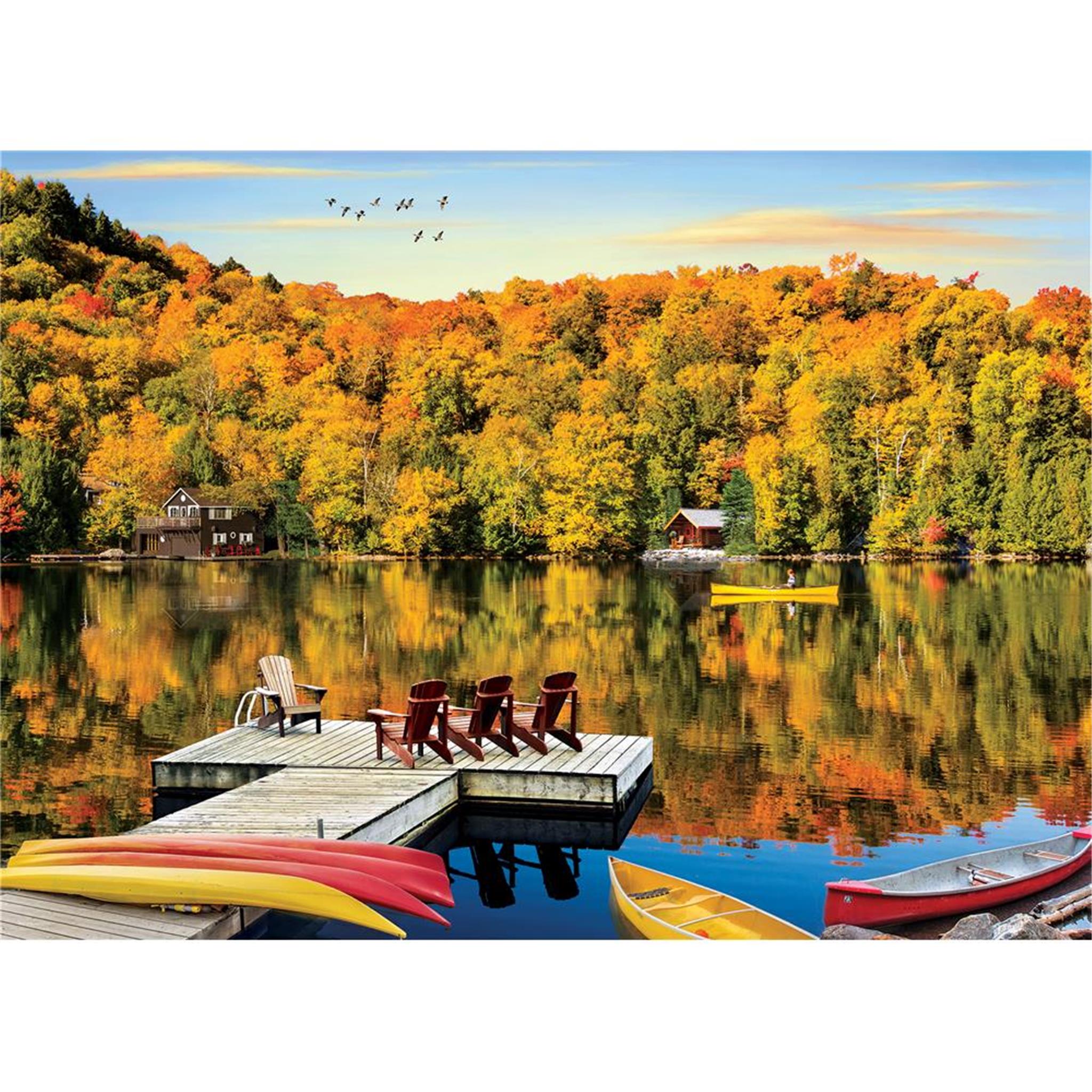 Lakeside Cottage Quebec 1000 Piece Puzzle - Online Only