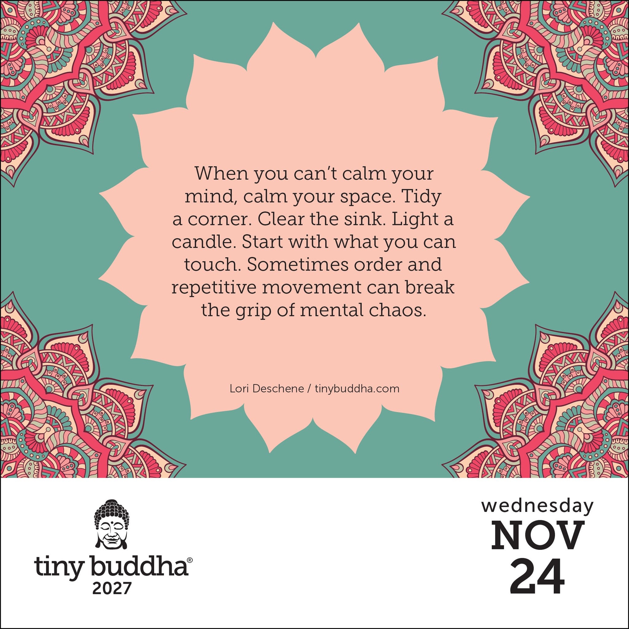 Tiny Buddha 2027 Box Calendar